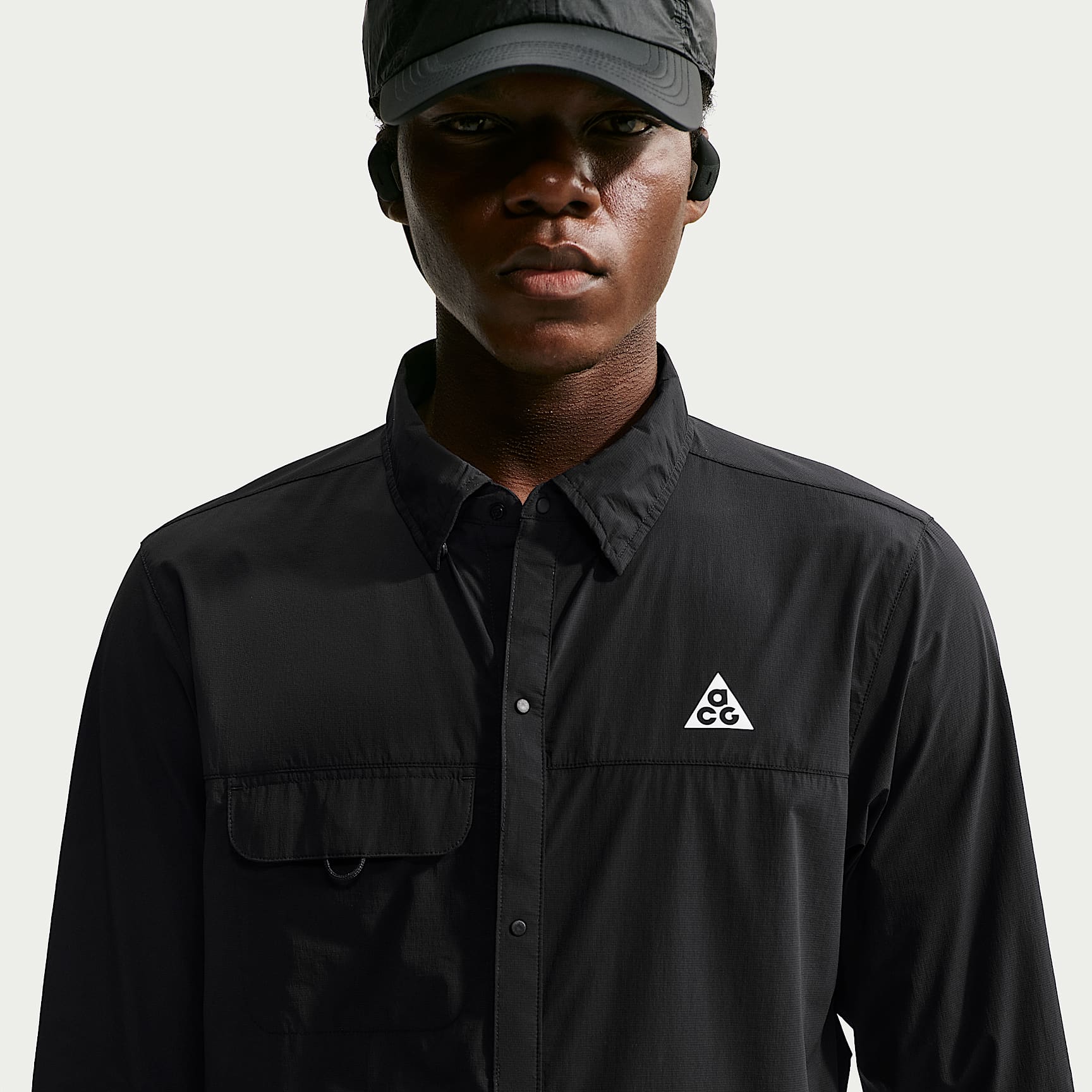 ACG Aireez Men's Long-Sleeve Button-Up Trail Running Top