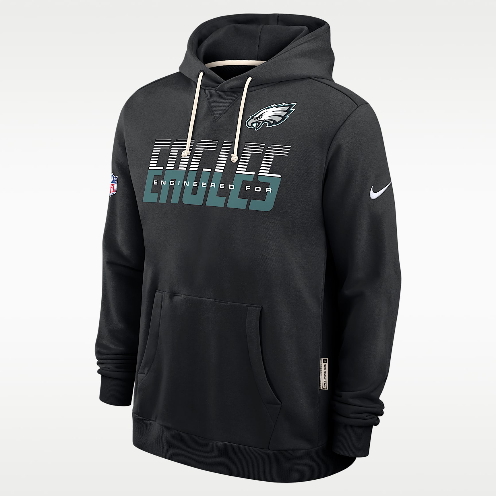 Sudadera con gorro sin cierre Nike Dri-FIT de la NFL para hombre Philadelphia Eagles Sideline Standard Issue