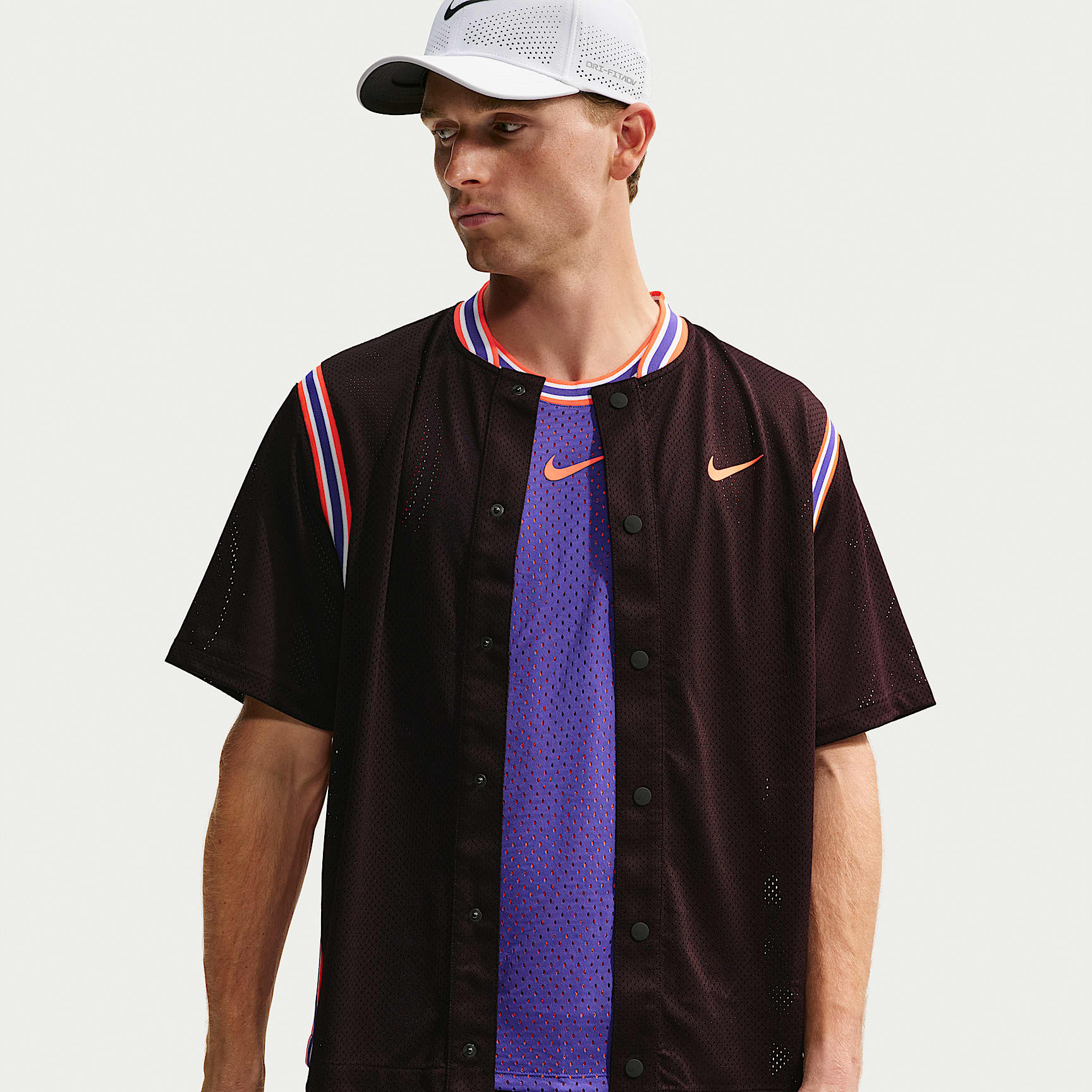 NikeCourt Slam Men's Dri-FIT Button-Up Tennis Top