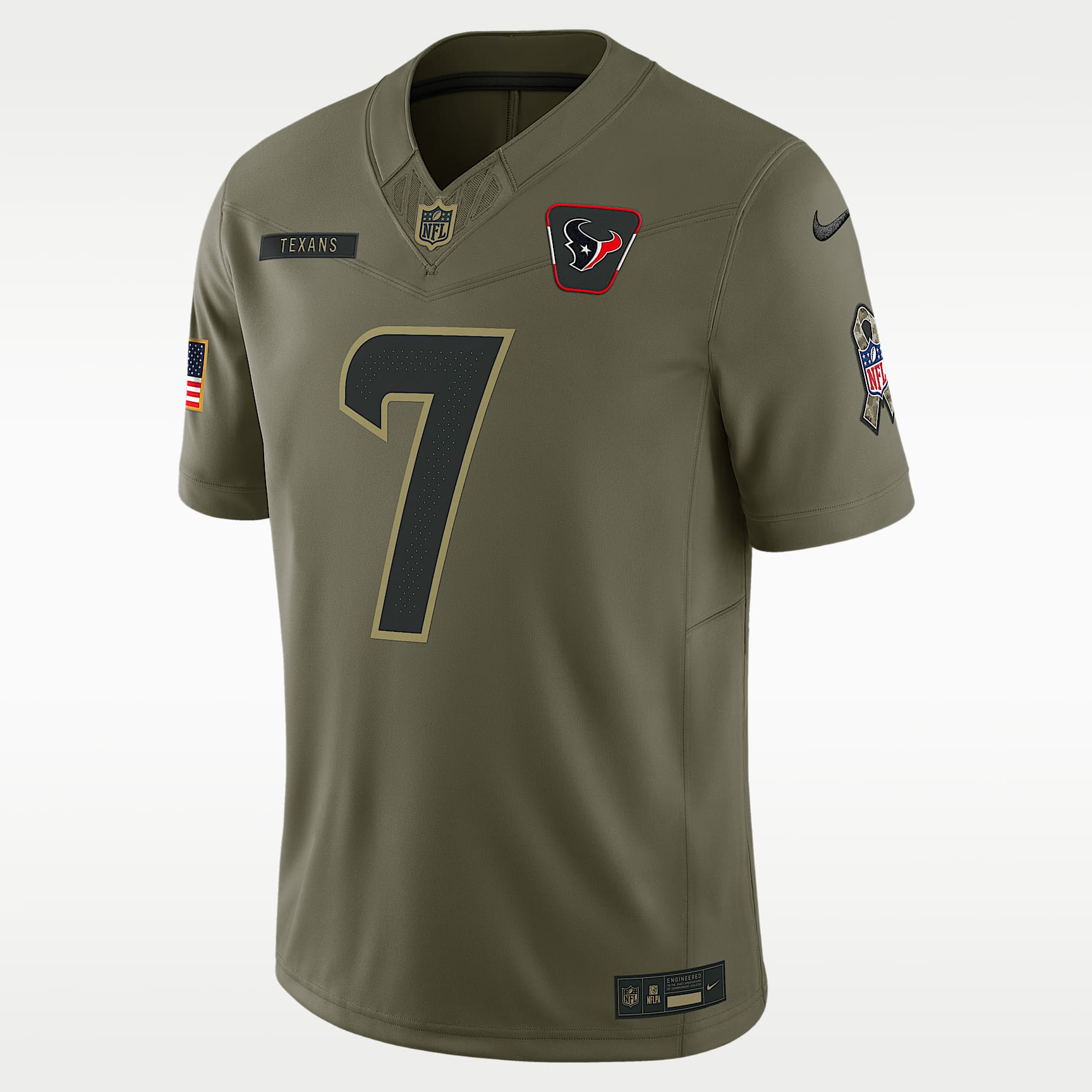 C.J. Stroud Houston Texans Salute to Service Men's Nike Dri-FIT NFL Limited Jersey