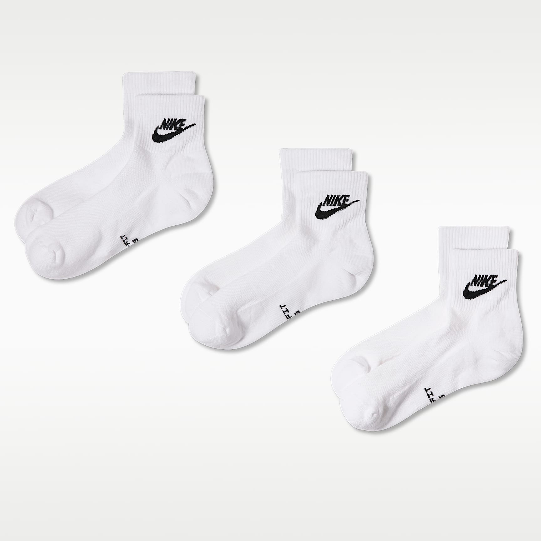 Nike Everyday Elevated Ankle Socks (3 Pairs)