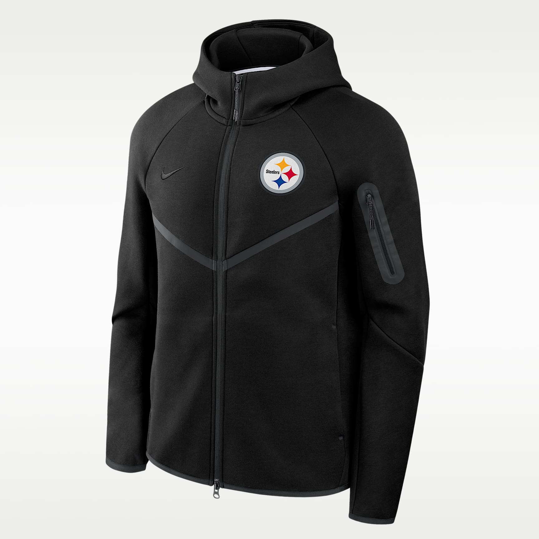 Pittsburgh Steelers Tech Fleece Windrunner Men's Nike NFL Full-Zip Hooded Jacket
