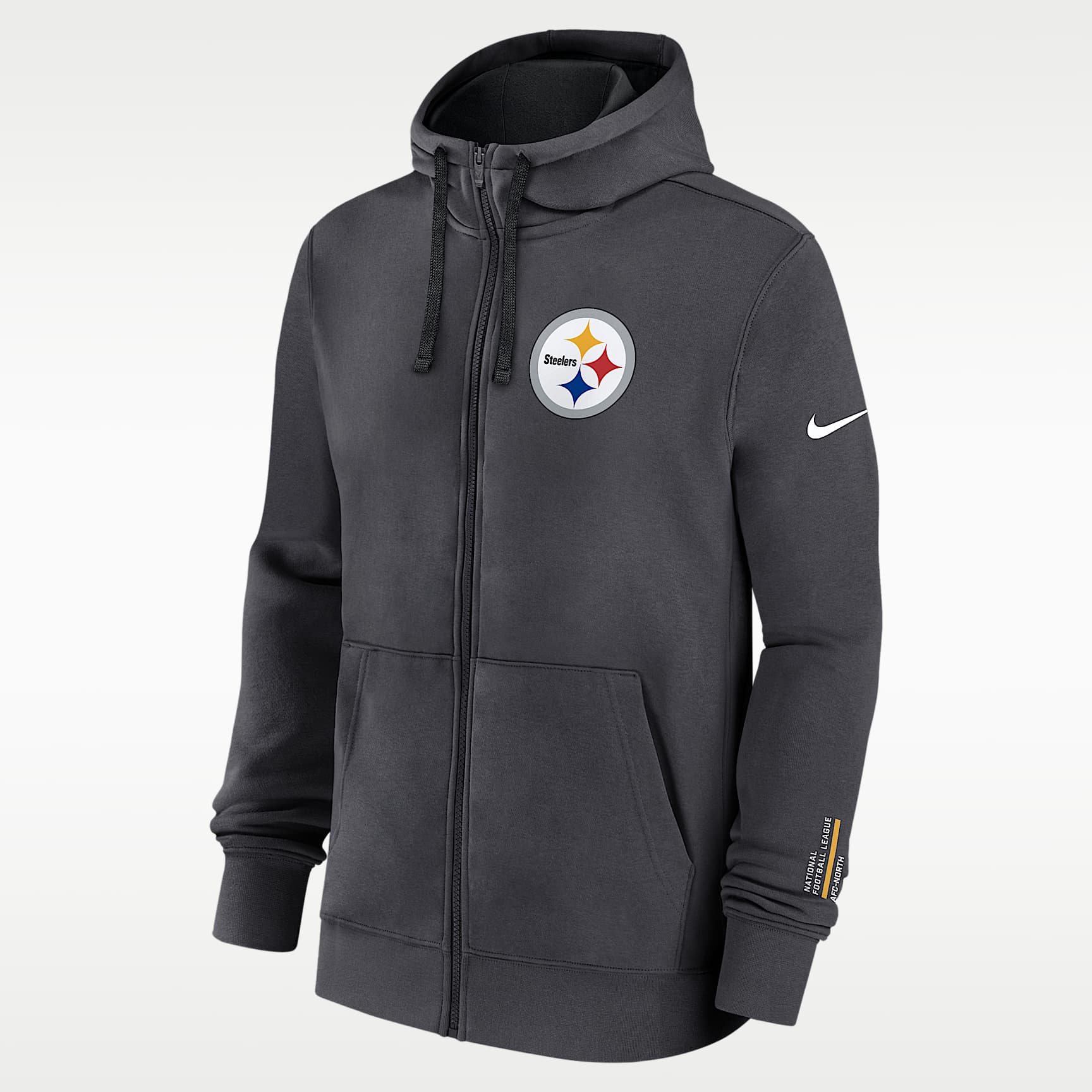 Pittsburgh Steelers Playbook Page Club Men's Nike NFL Full-Zip Hoodie