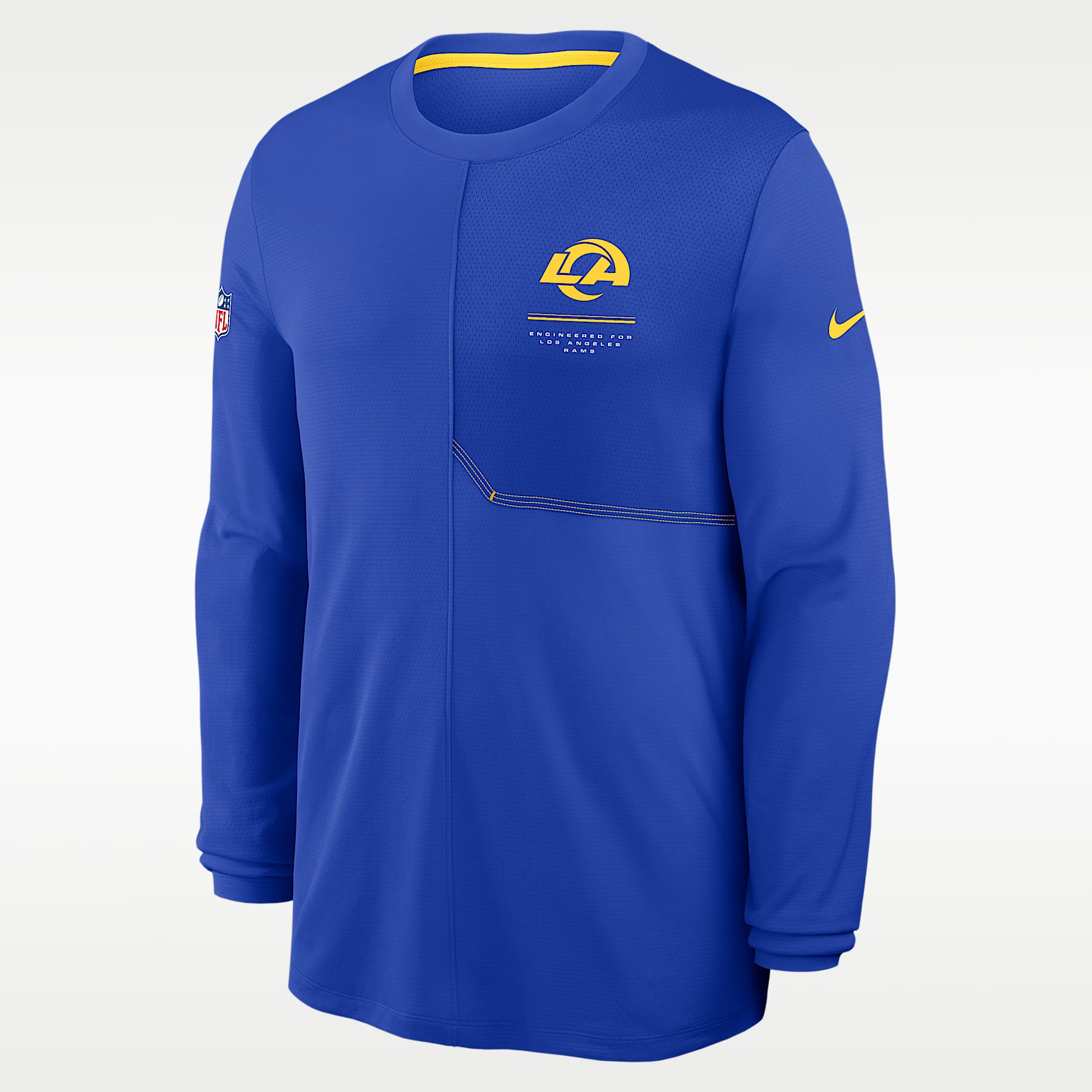 Los Angeles Rams Sideline Coach Men's Nike Dri-FIT NFL Long-Sleeve Top