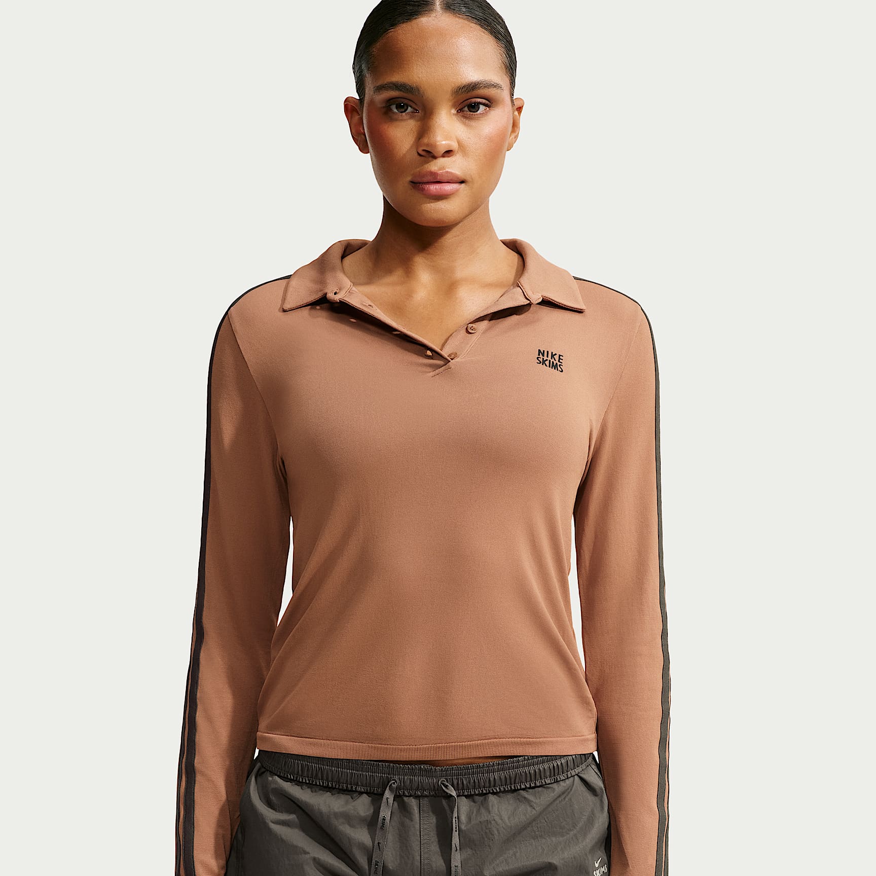 Polo de manga larga para mujer NikeSKIMS Stretch Knit