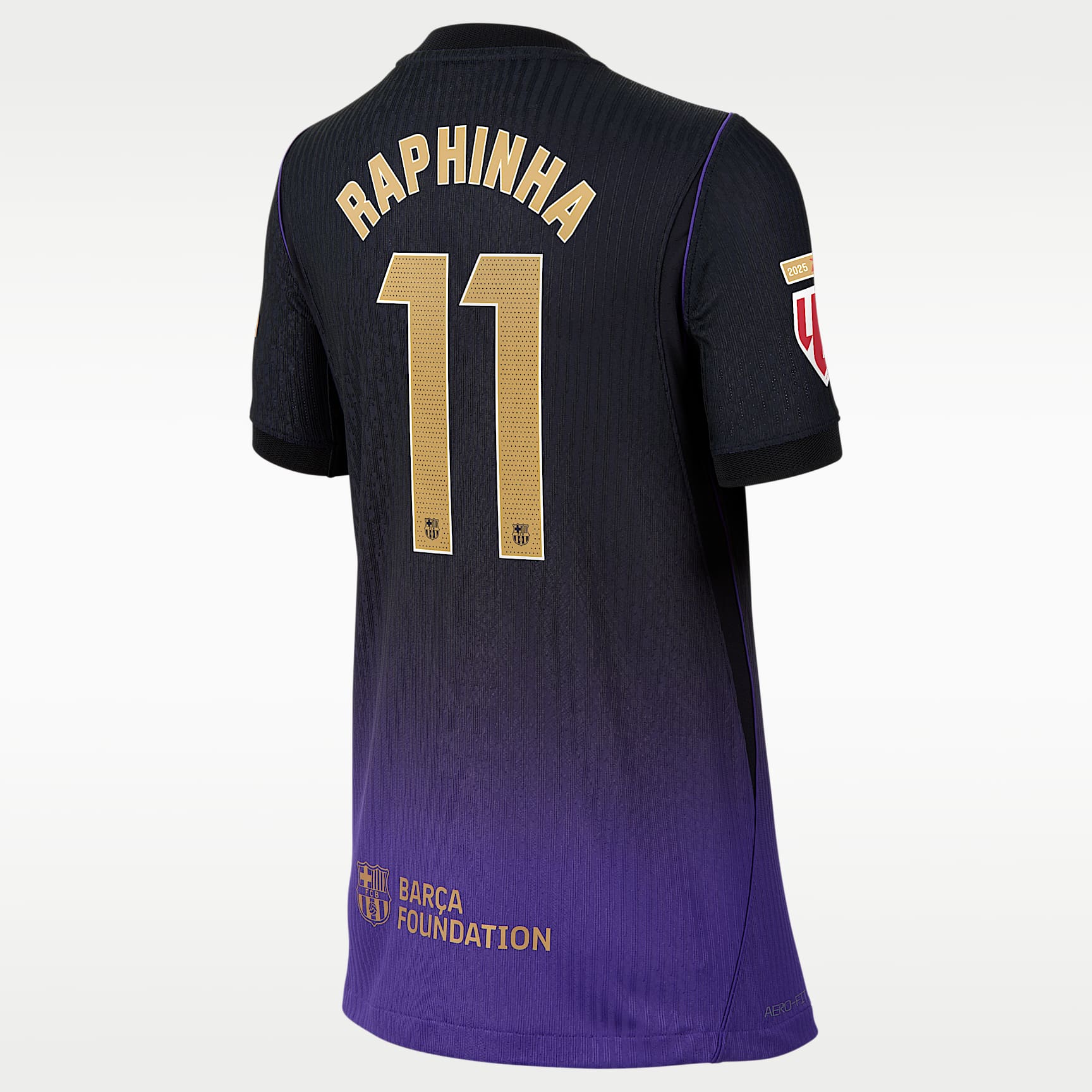 Raphinha Barcelona 2026/27 Match Away Kobe Big Kids' Nike Aero-FIT Soccer Jersey