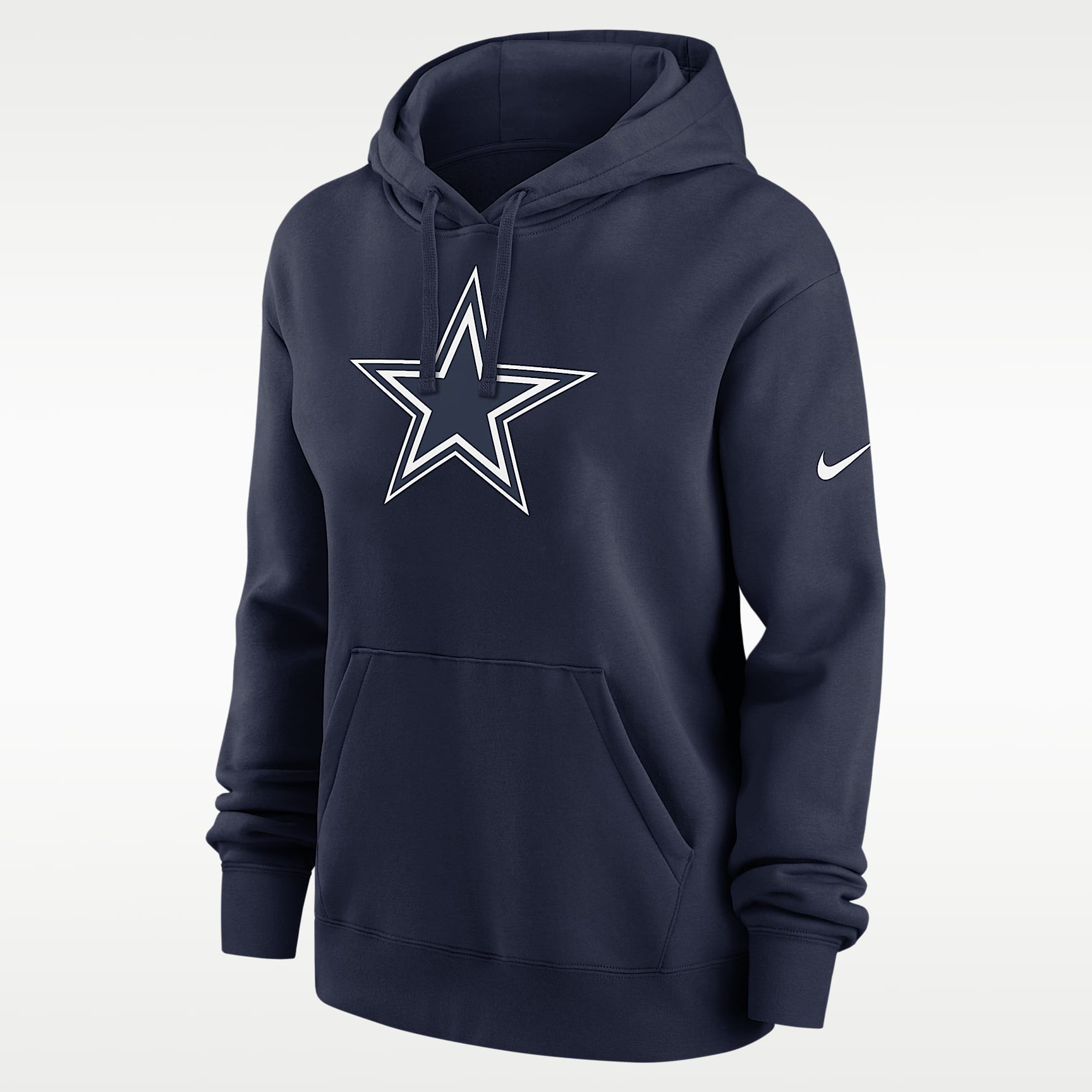 Sudadera con gorro de cierre completo Nike de la NFL para mujer Dallas Cowboys Club