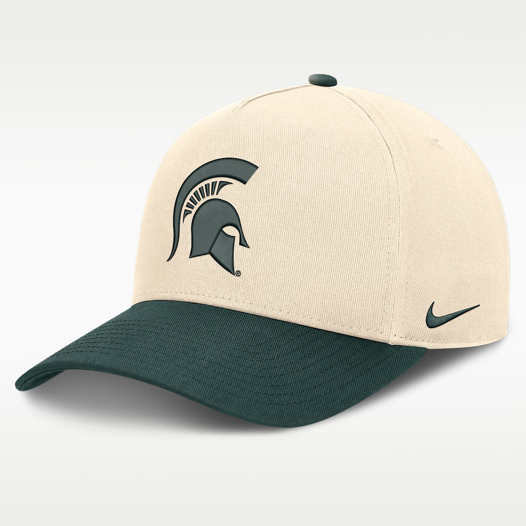 Michigan State Campus Prep Rise Men's Nike College A-Frame Adjustable Hat