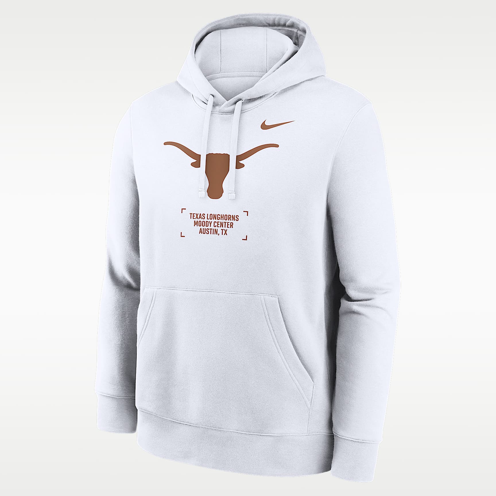 Sudadera con gorro sin cierre universitaria Nike para hombre Texas Club Basketball 2-Hit