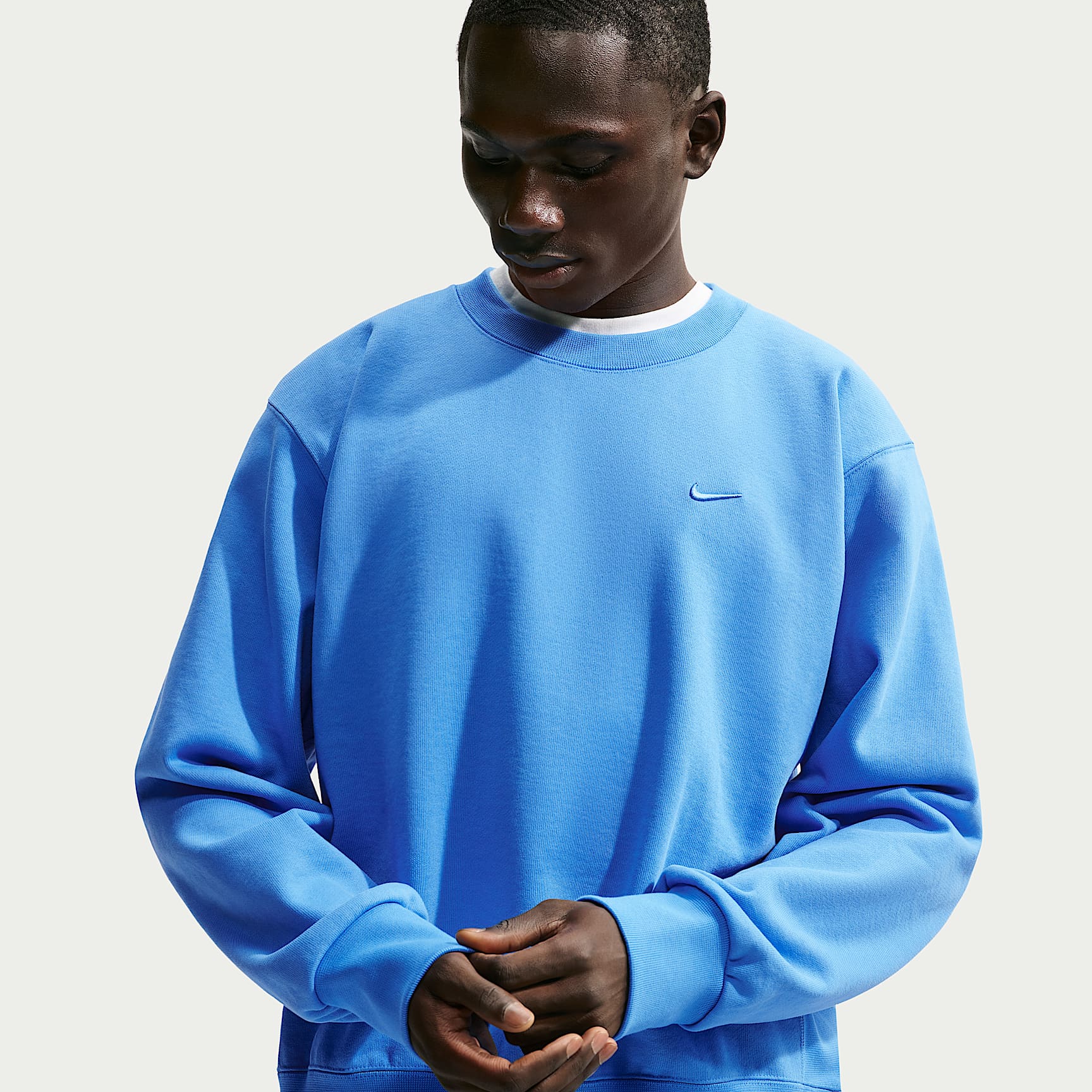 Sweat-shirt à col ras-du-cou en tissu Fleece Nike Energy pour homme