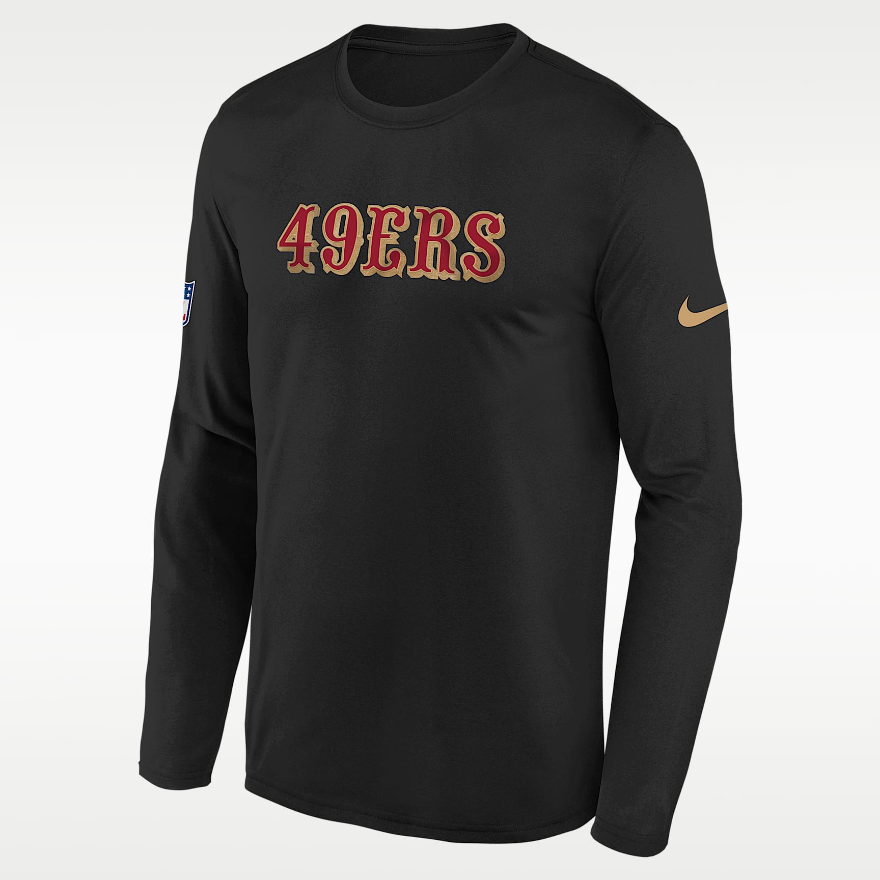 San Francisco 49ers Rivalries Collection Sideline Legend Big Kids' Nike Dri-FIT NFL Long-Sleeve T-Shirt