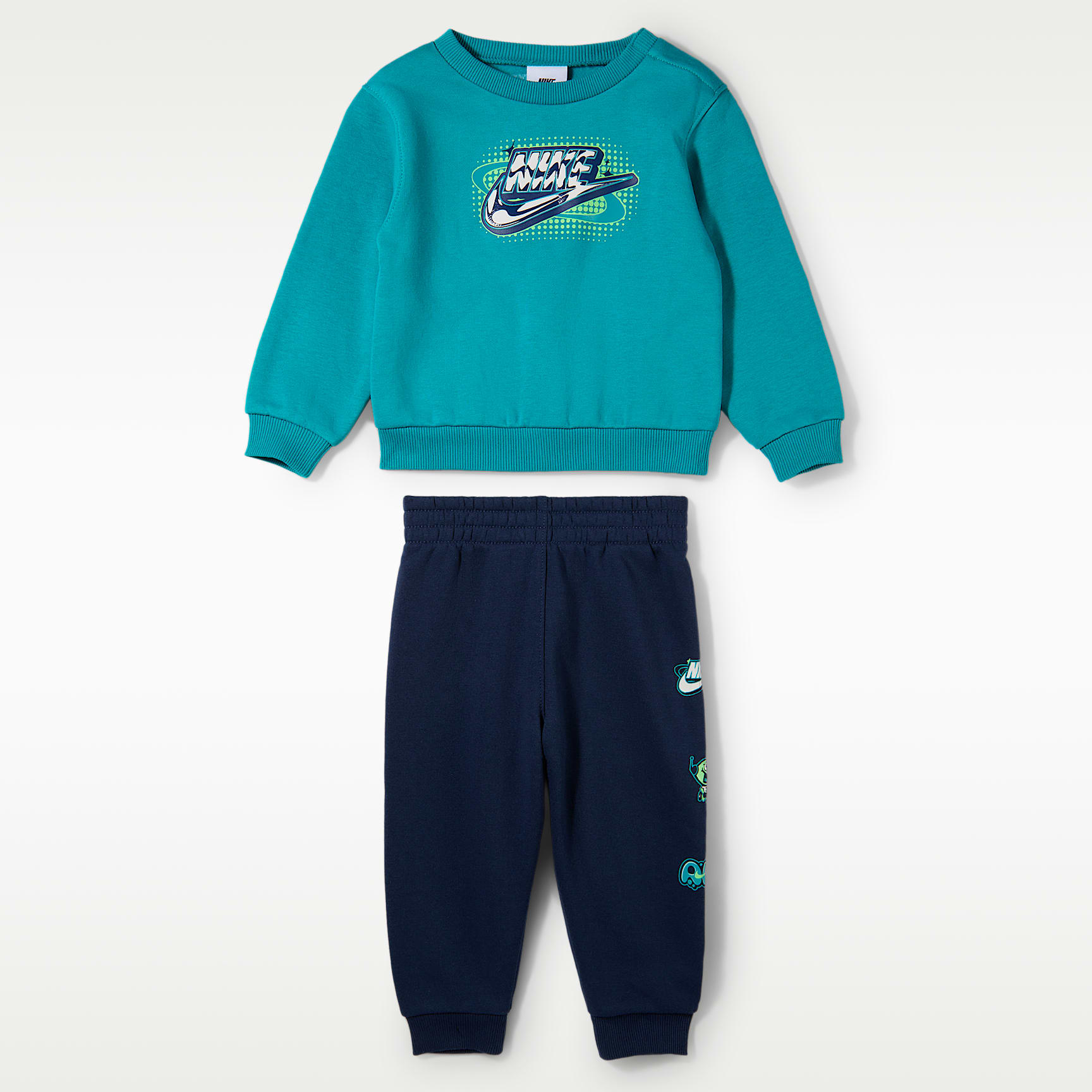 Conjunto de 2 piezas de sudadera de cuello redondo de tejido Fleece Brand Ambassador para bebé (12-24 M) Nike Sportswear