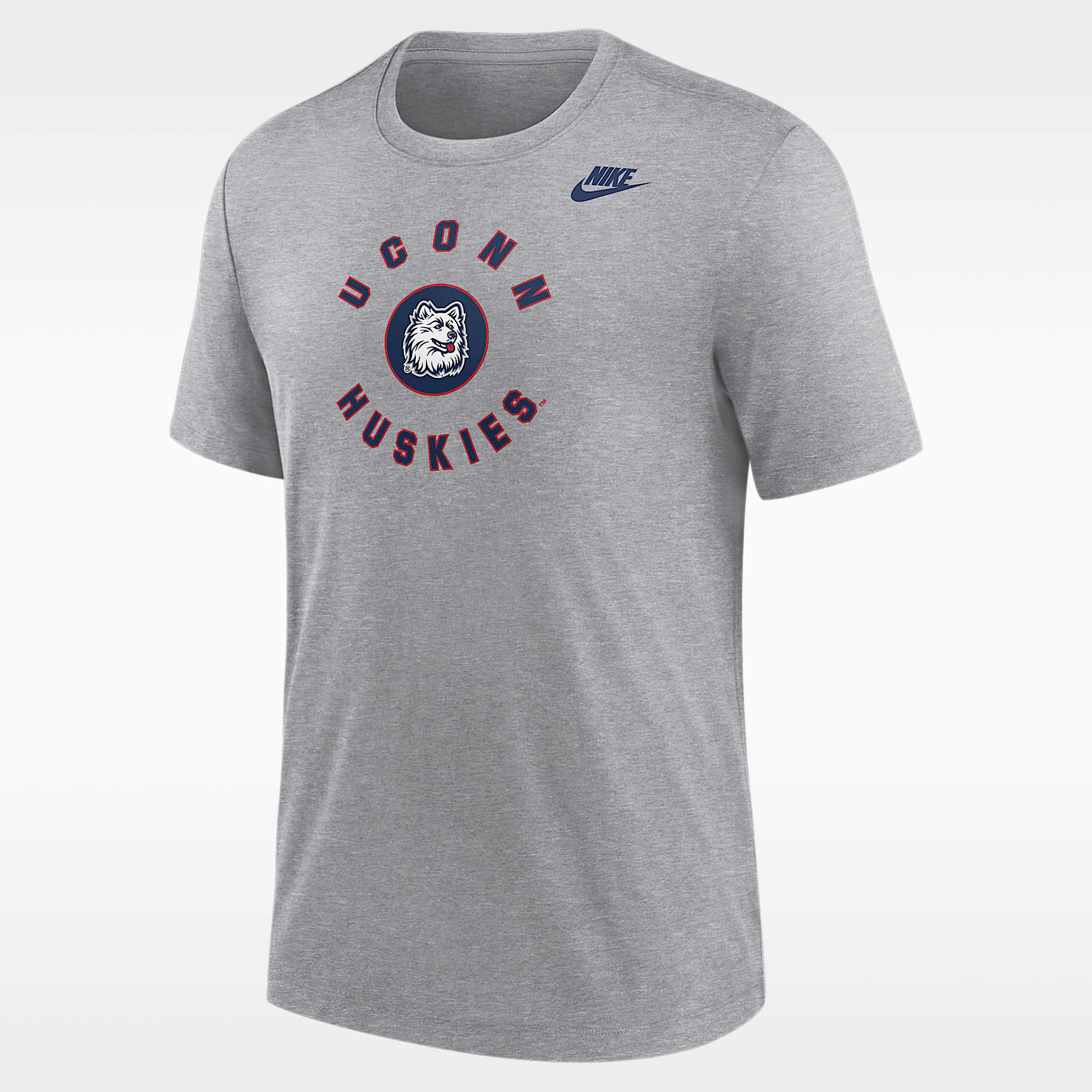 Connecticut Huskies Men's Nike Football Tri-Blend T-Shirt