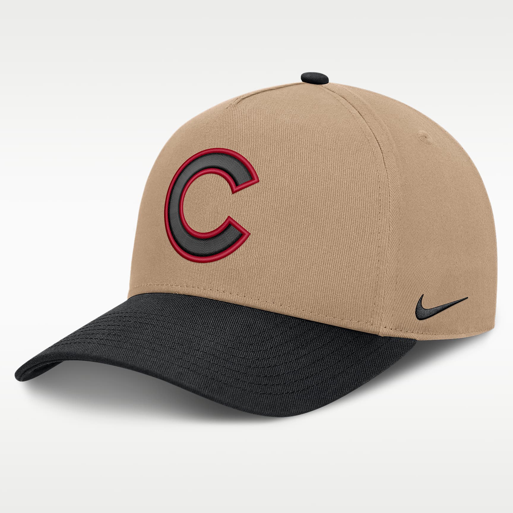 Gorra de rejilla Nike de la MLB ajustable y con estructura A-Frame para hombre Chicago Cubs Rise