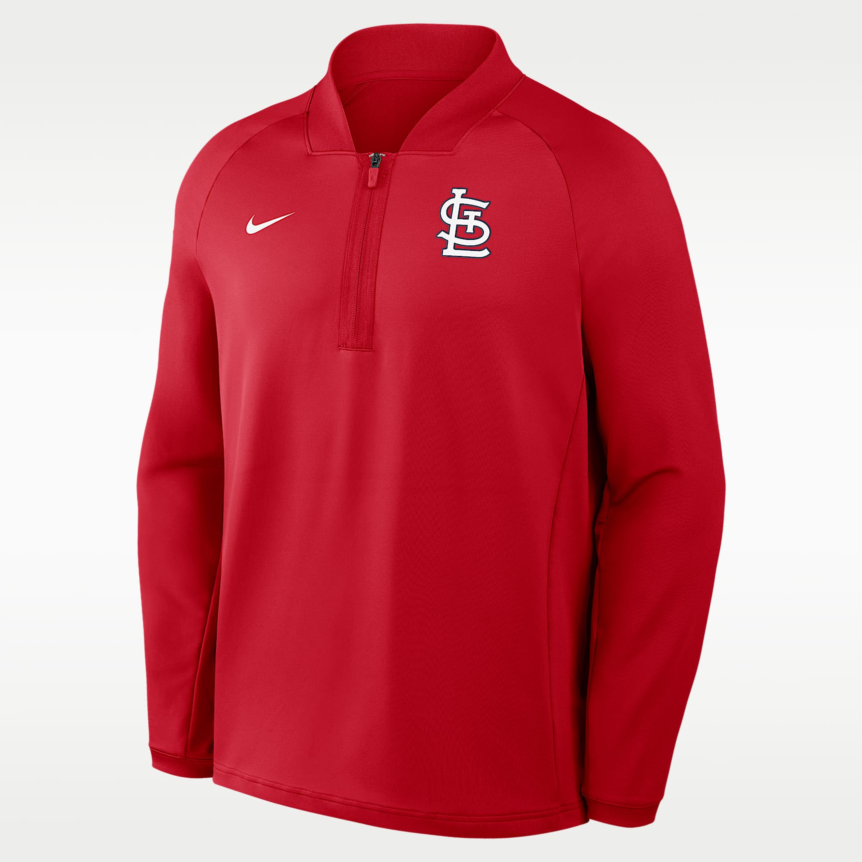 St. Louis Cardinals Authentic Collection Men's Nike Dri-FIT MLB 1/2-Zip Long-Sleeve Top