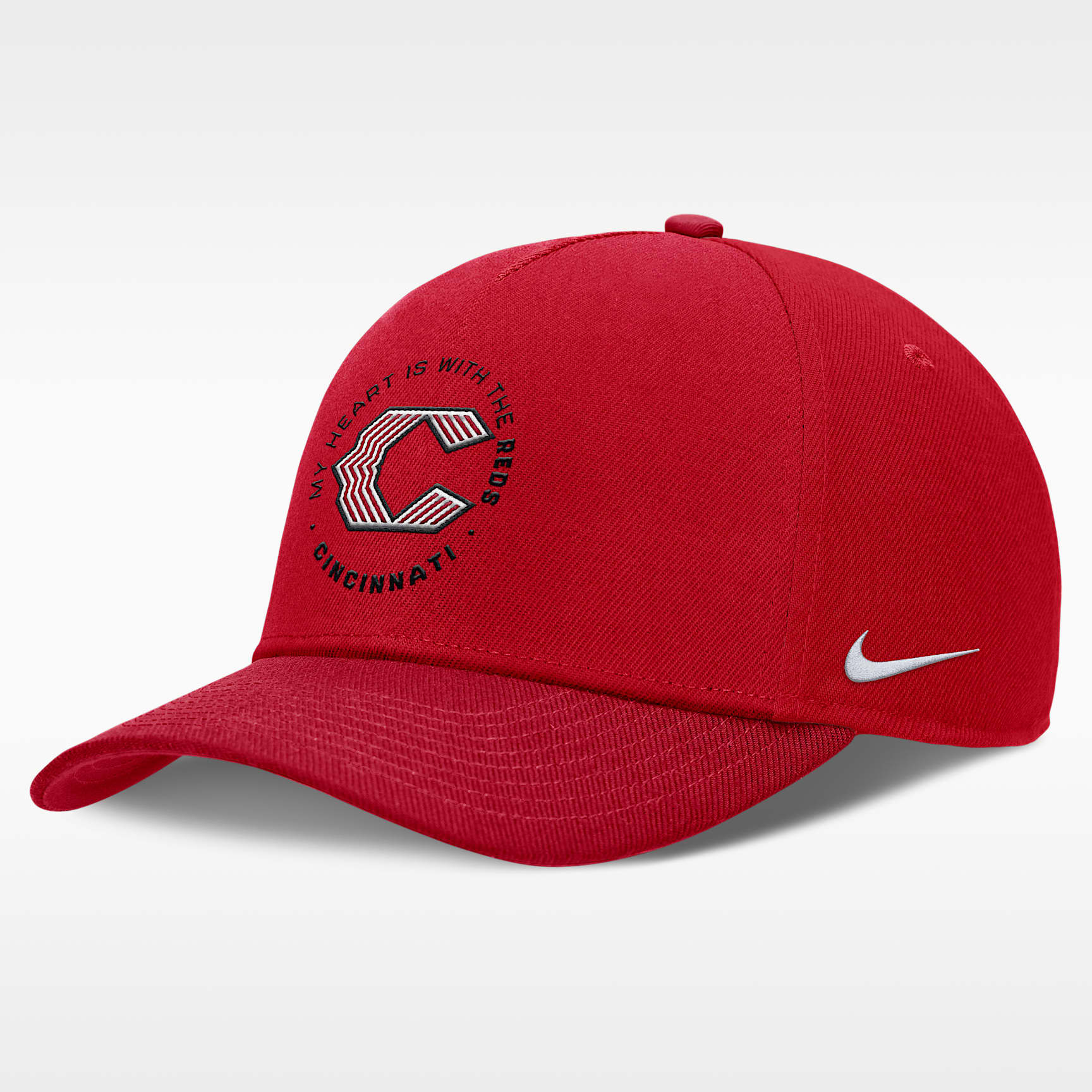 Cincinnati Reds City Connect Rise Men's Nike Dri-FIT MLB A-Frame Adjustable Hat