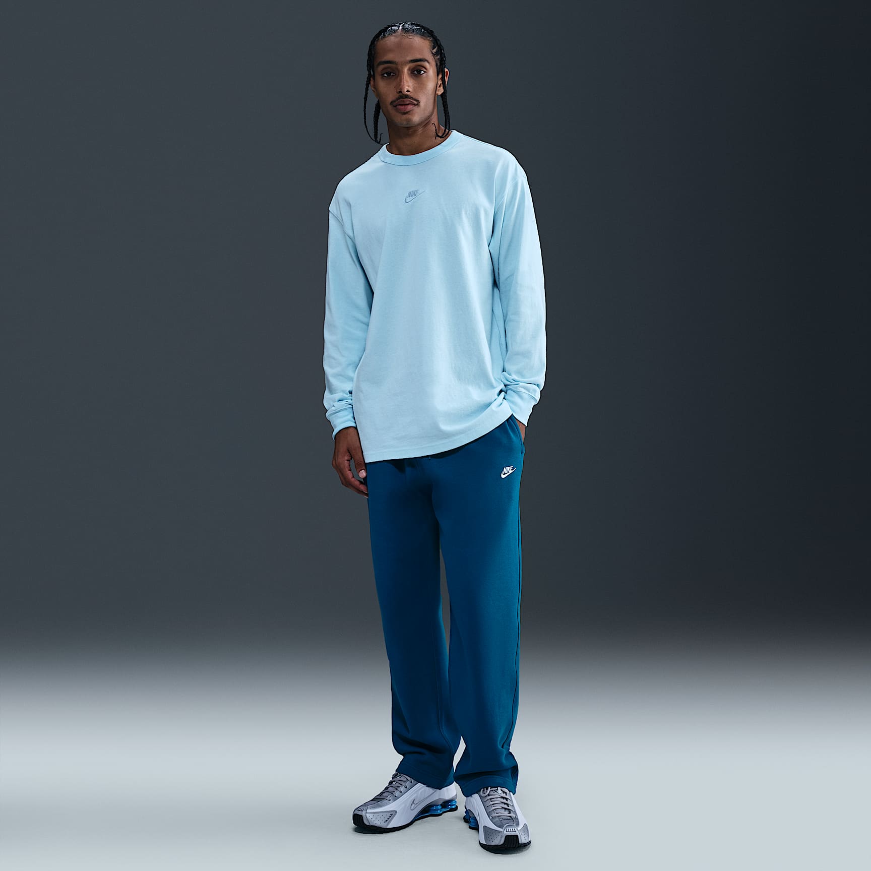 Nike Club Men's Open-Hem Fleece Pants