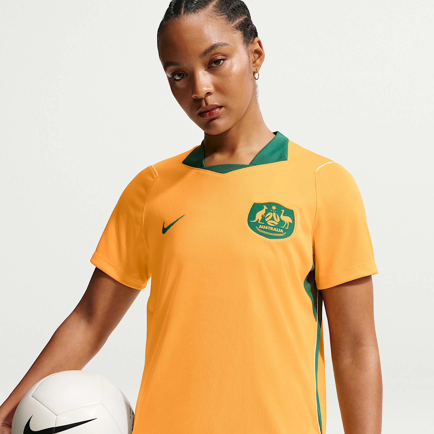 Australia 2026 Stadium Home Women's Nike Dri-FIT Football Jersey