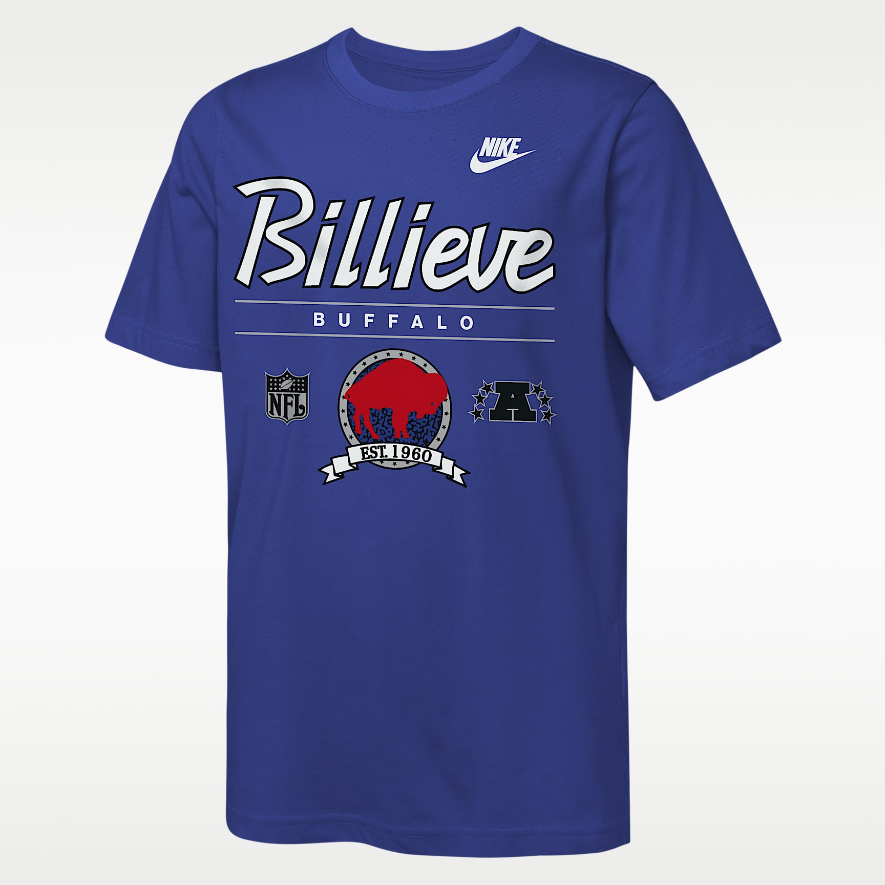 Buffalo Bills Rewind Hometown Slub Big Kids' Nike Dri-FIT NFL T-Shirt