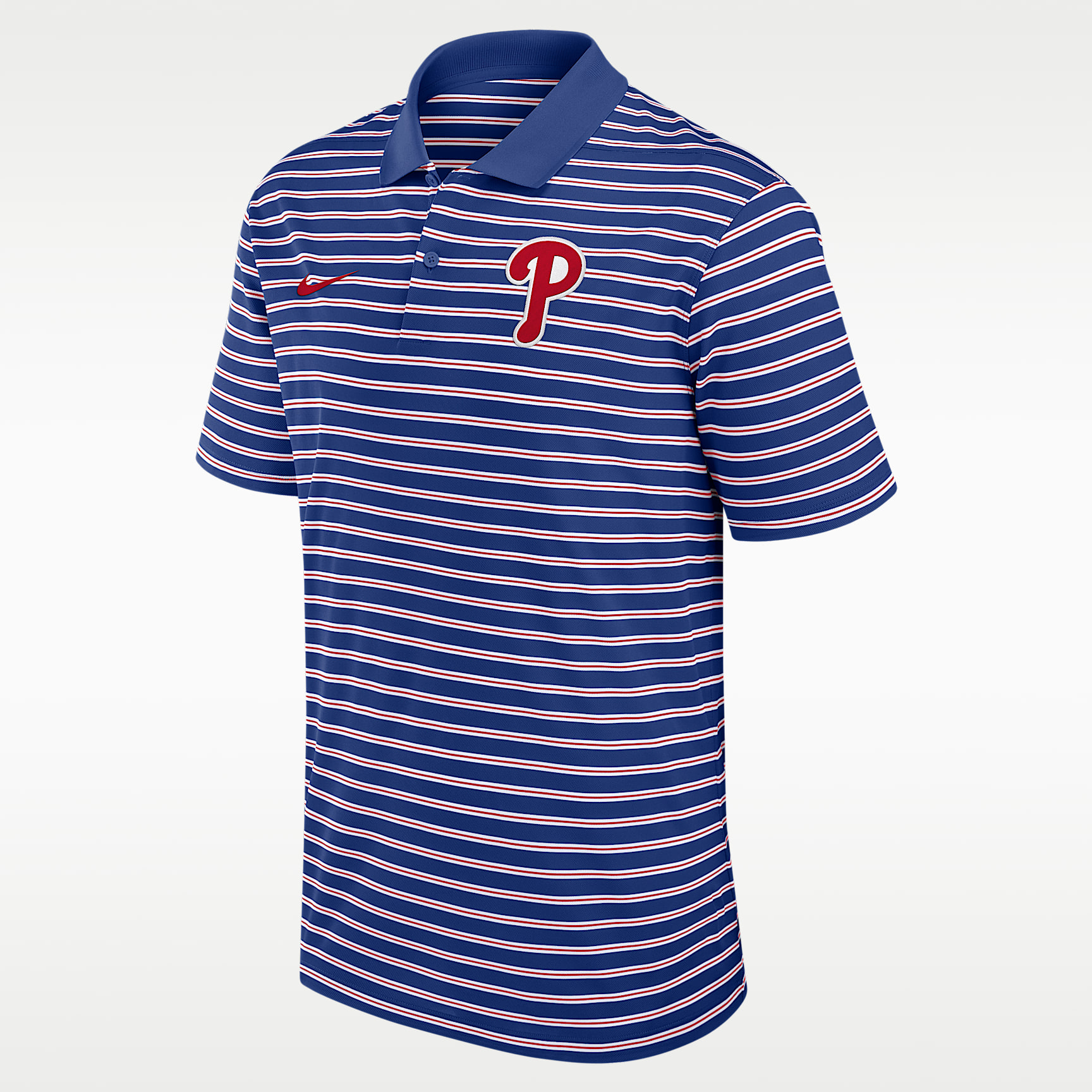 Philadelphia Phillies Striped Victory Men's Nike Dri-FIT MLB Polo