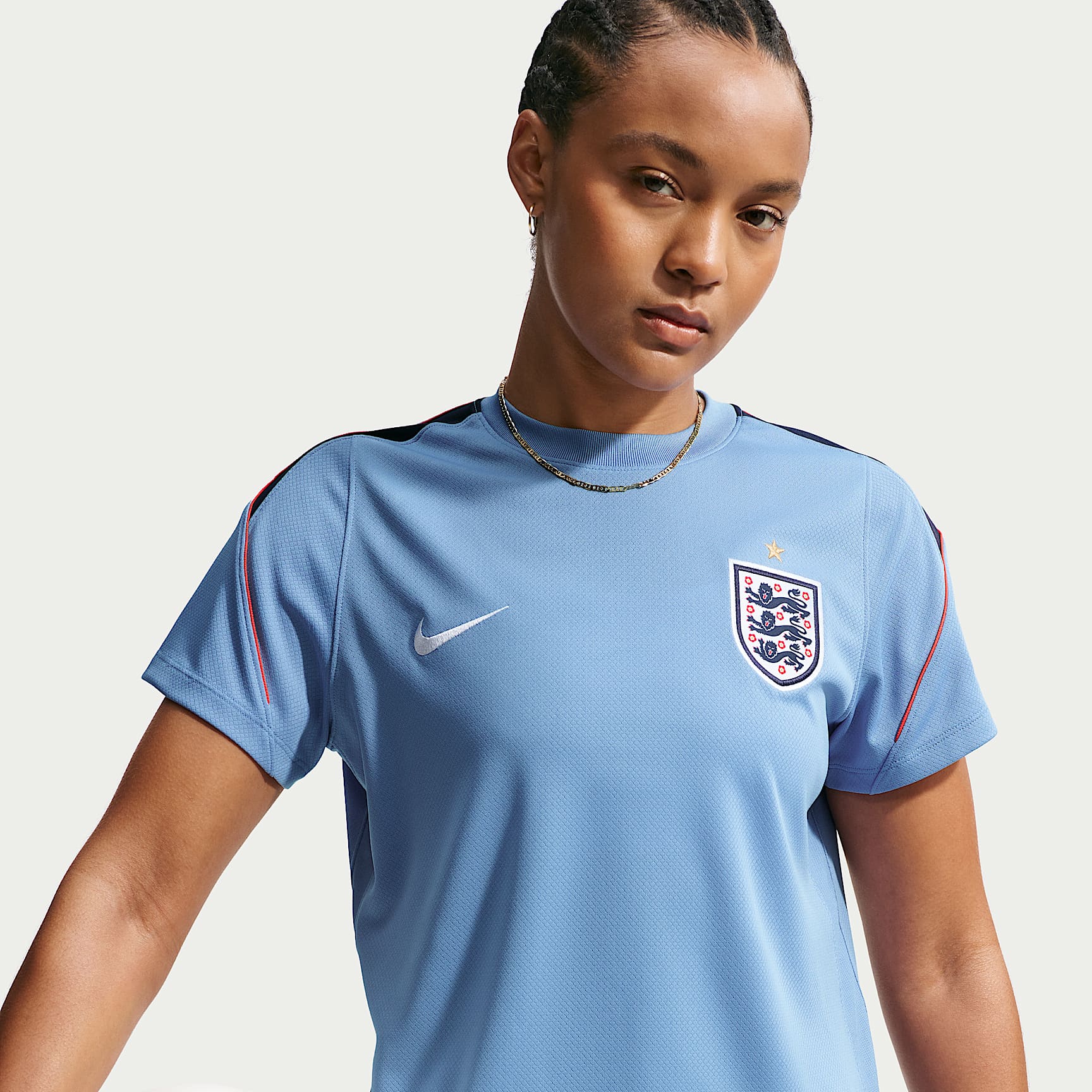 England Strike Women's Nike Soccer Dri-FIT Short-Sleeve Top