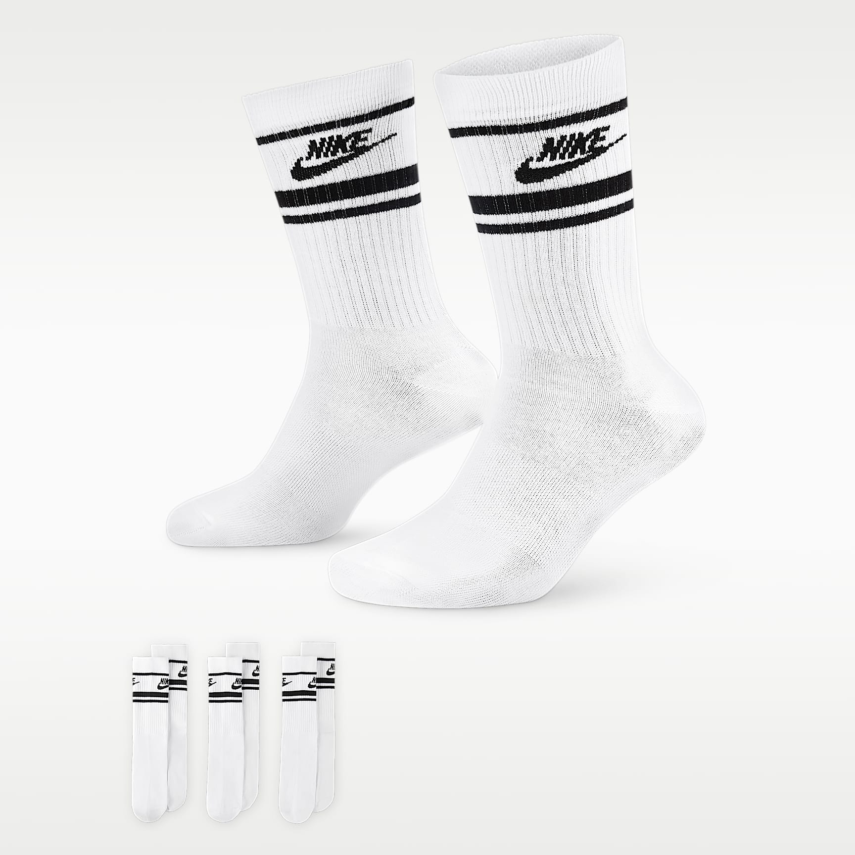 Nike Sportswear Dri-FIT Everyday Essential Crew Socks (3 Pairs)