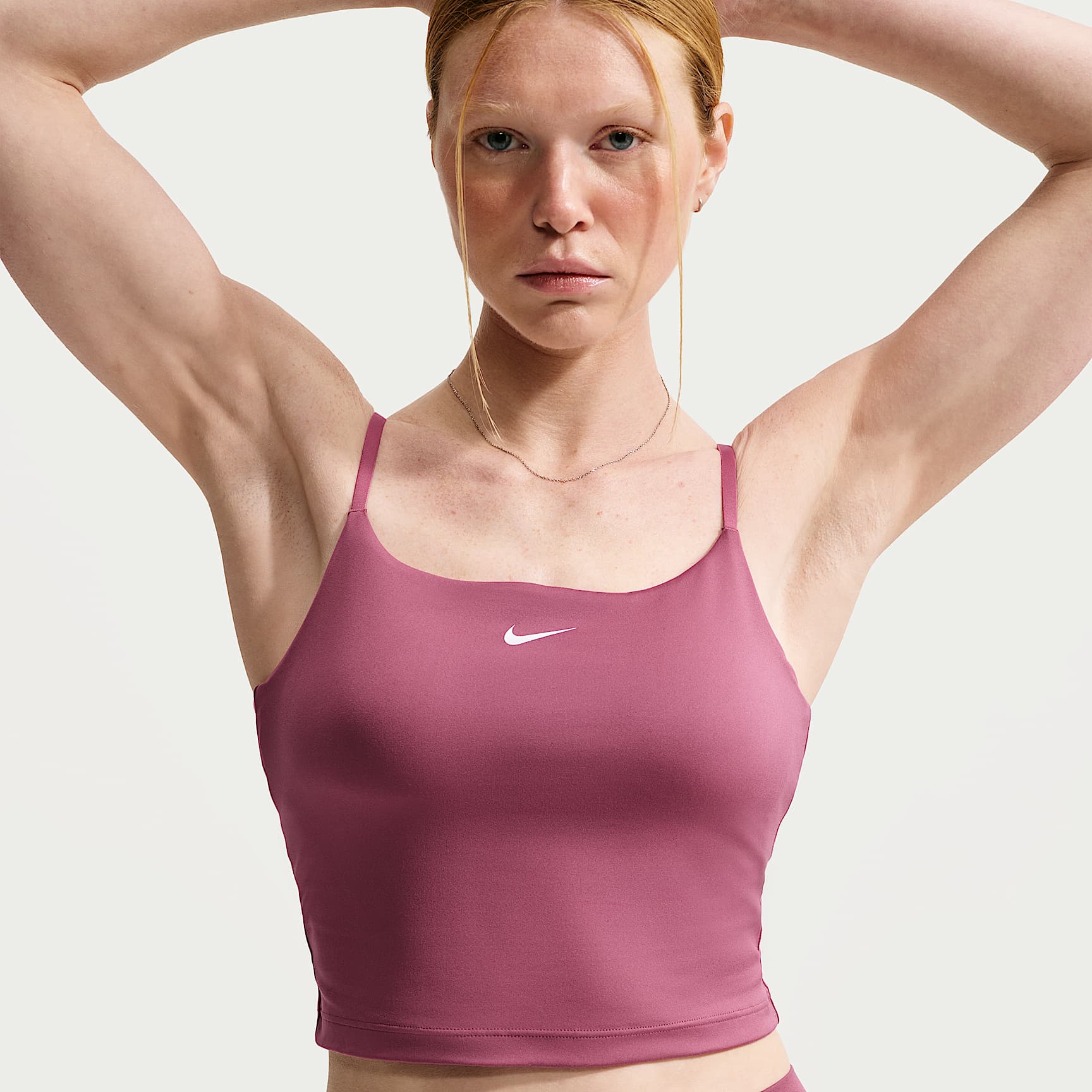 Nike One justerbar sports-BH-singlet med innlegg og middels støtte til dame