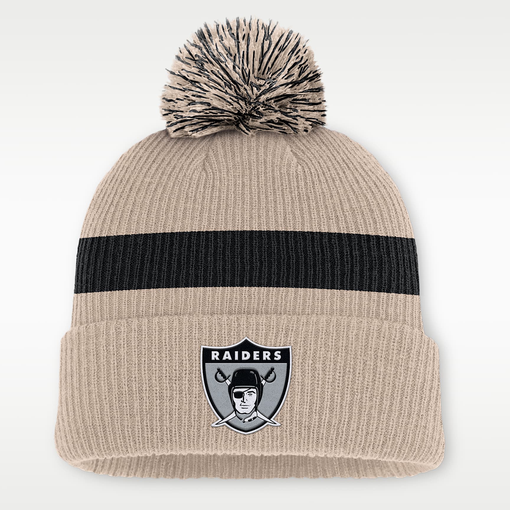 Las Vegas Raiders Rewind Peak Men's Nike NFL Cuffed Pom Beanie