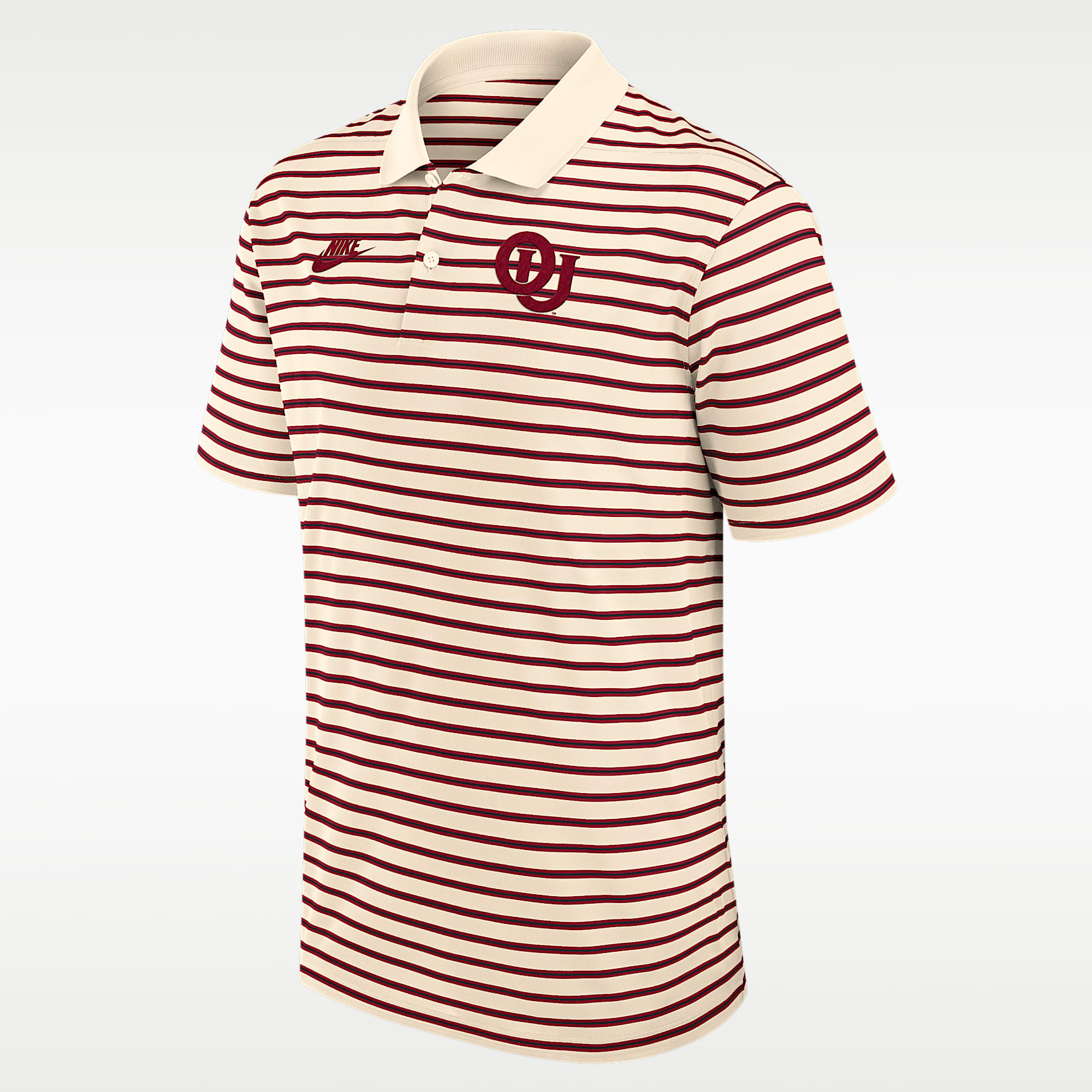 Oklahoma Legacy Striped Men's Nike Dri-FIT College Polo