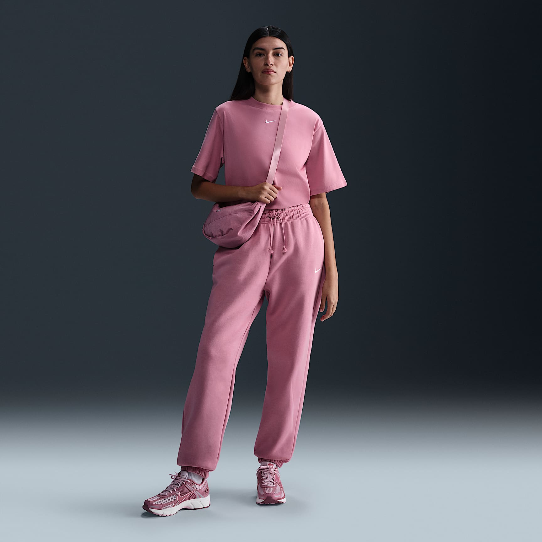 Pants de entrenamiento oversized de tiro alto para mujer Nike Sportswear Phoenix Fleece