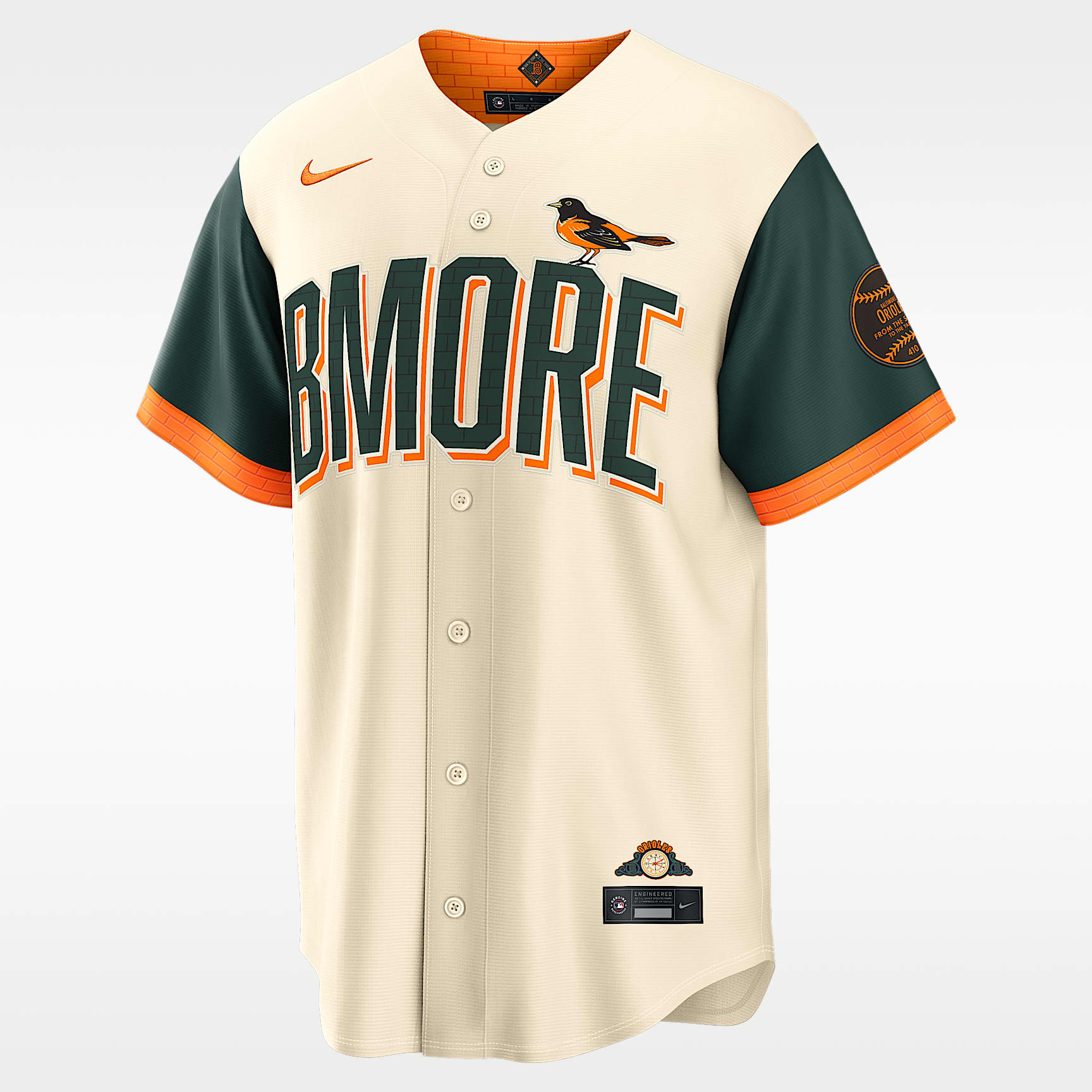 Baltimore Orioles City Connect Men's Nike MLB Stadium Jersey