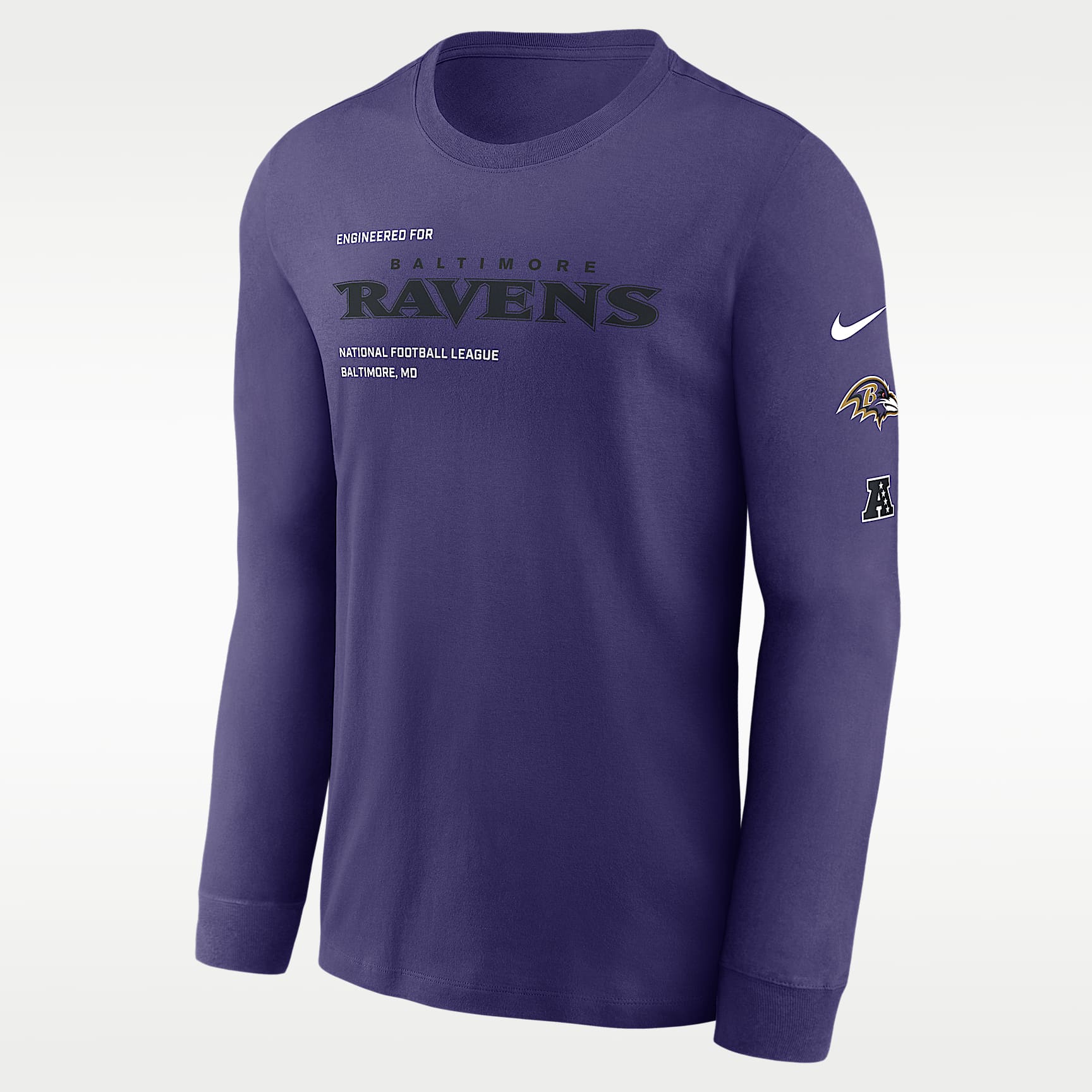 Baltimore Ravens Play To Win Essential Men's Nike NFL Long-Sleeve T-Shirt