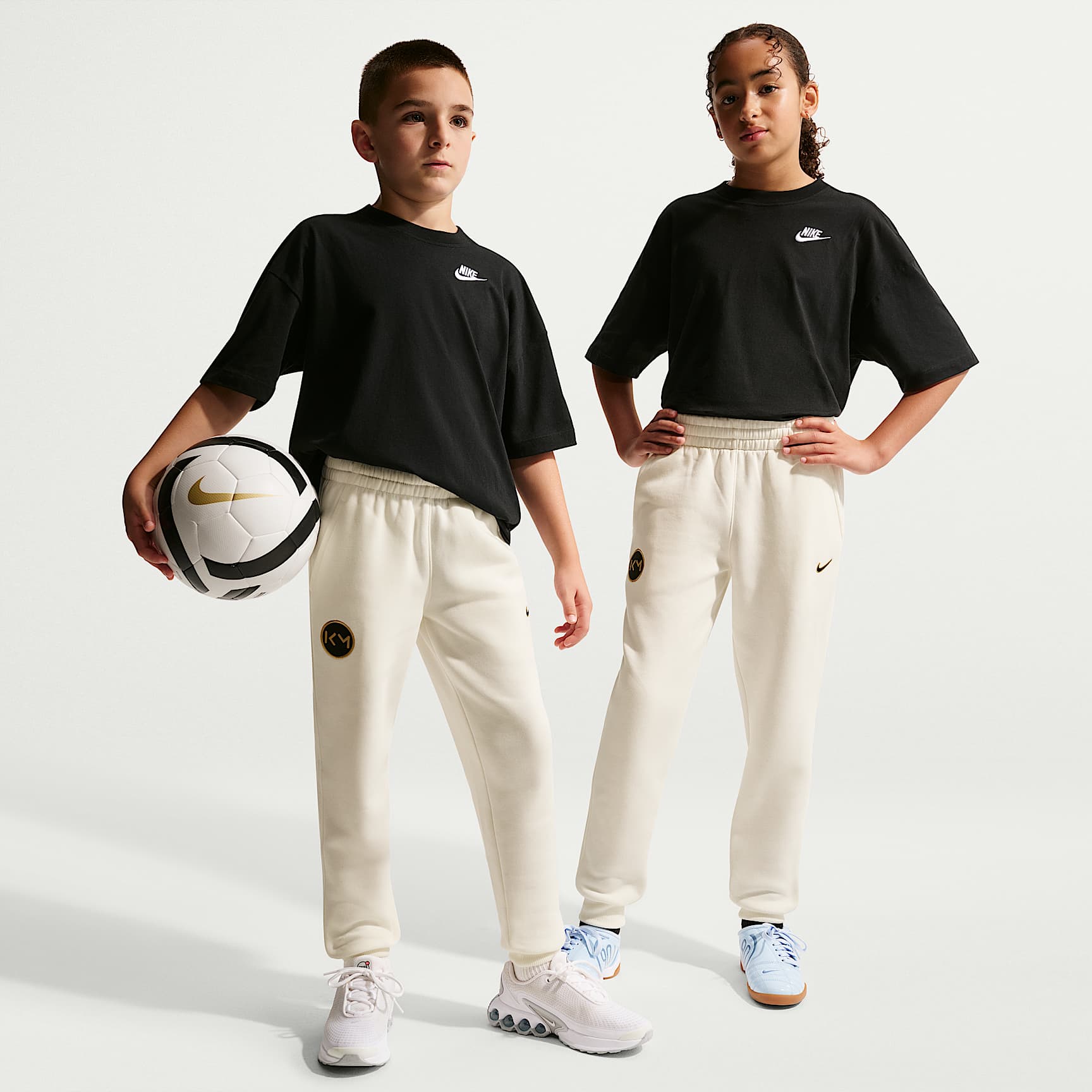 Kylian Mbappé Club Fleece fotballjoggebukse til store barn