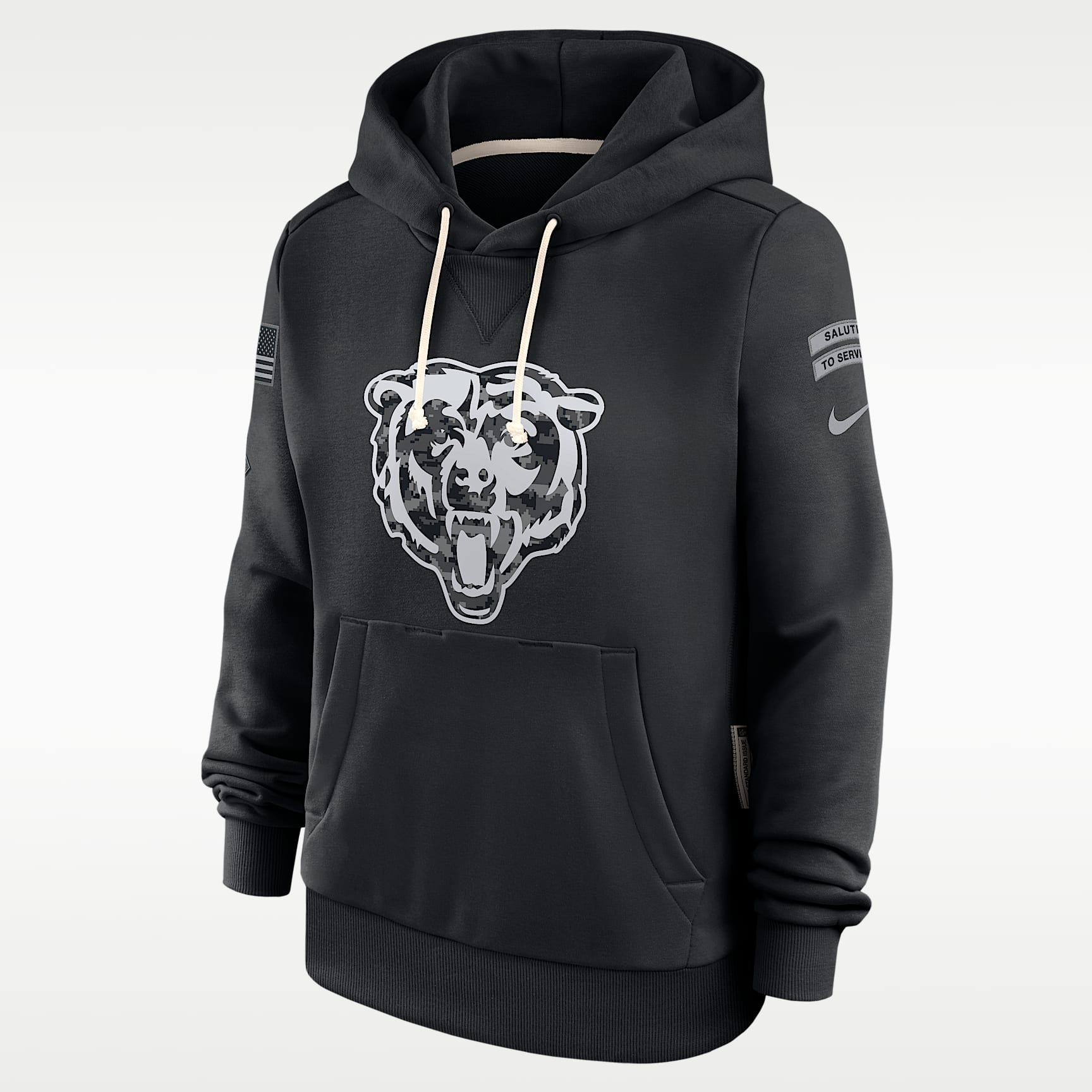 Chicago Bears Salute to Service Sideline Women's Nike Dri-FIT NFL Pullover Hoodie