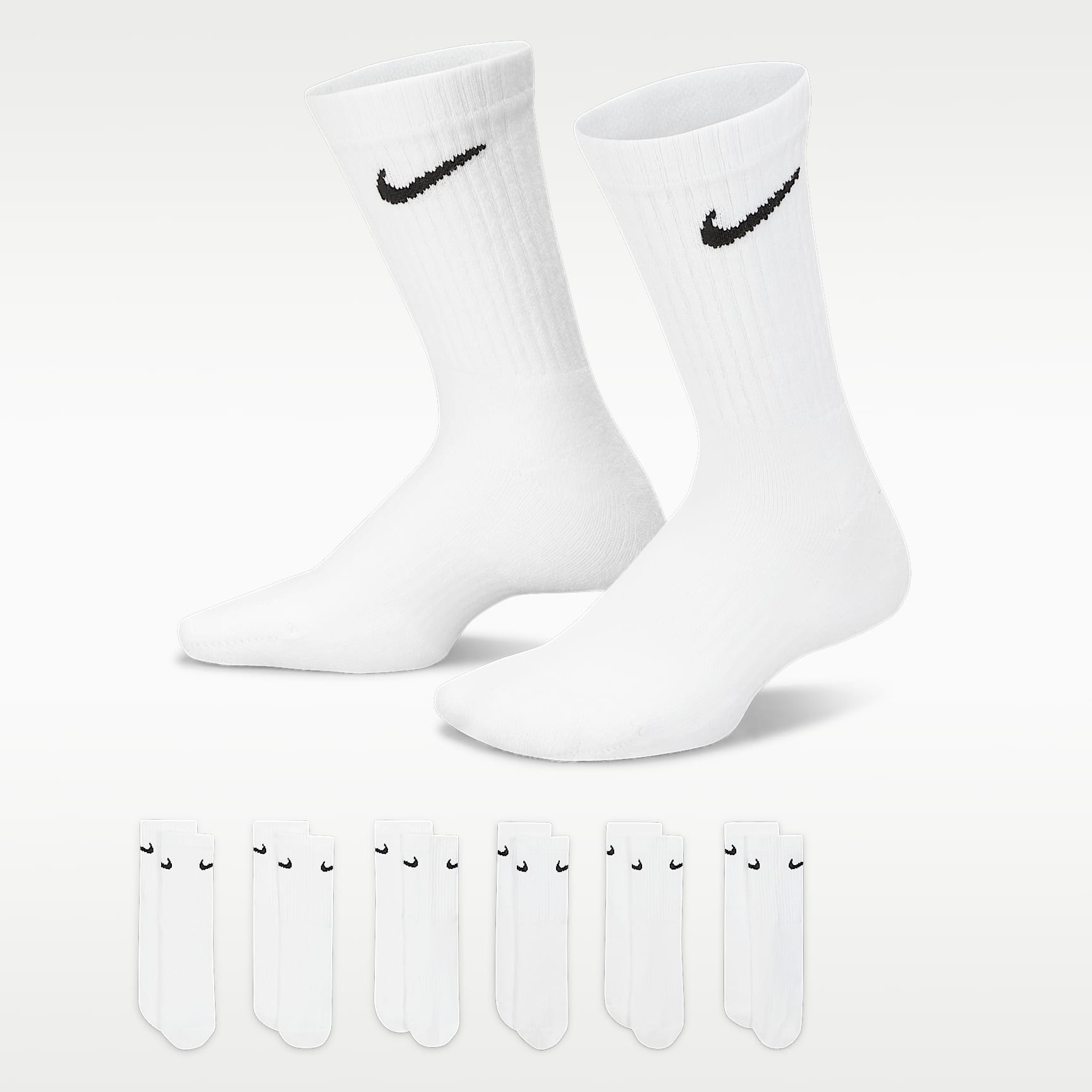 Nike Performance Cushioned Crew Kids' Training Socks (6 Pair)