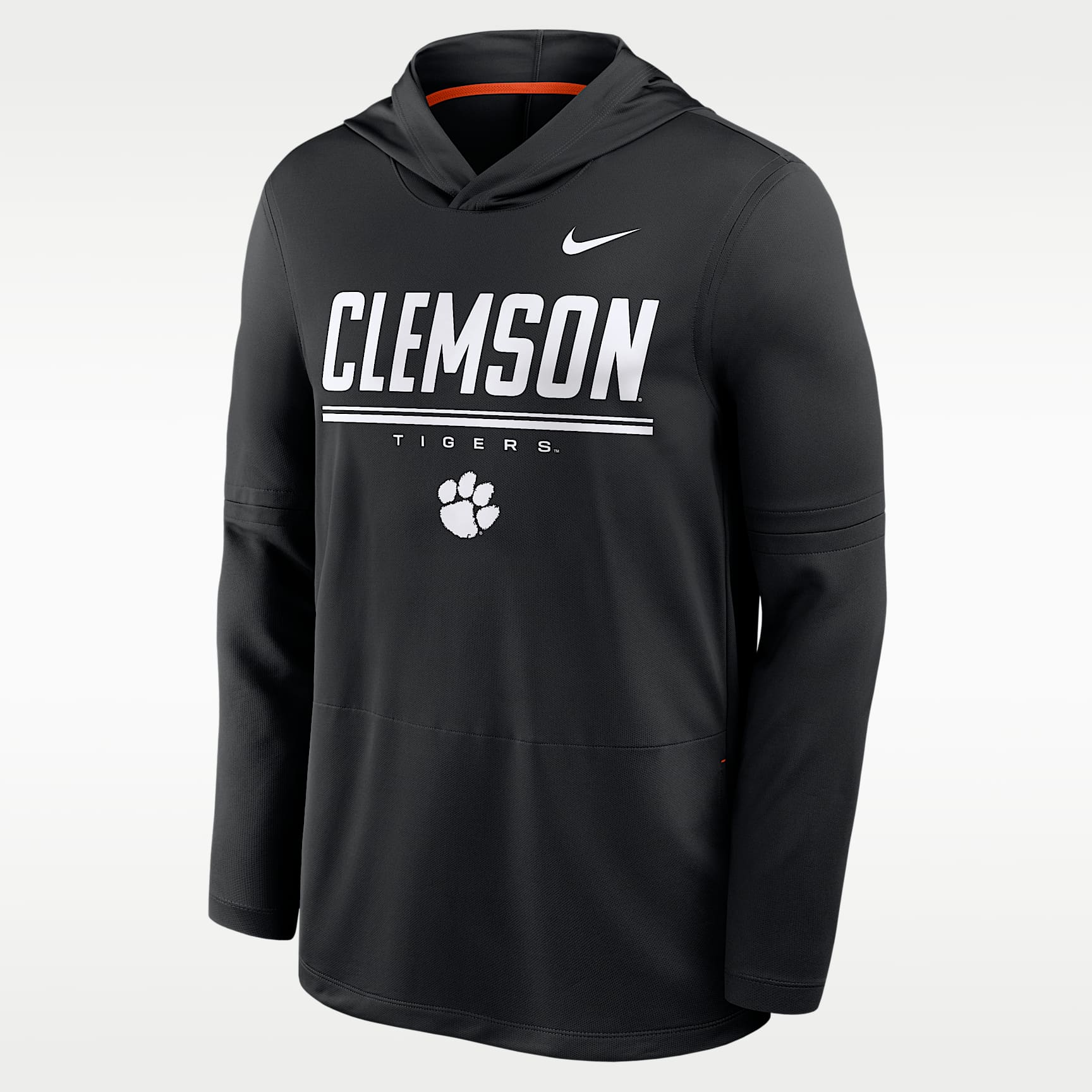 Clemson Sideline Men's Nike Dri-FIT College Long-Sleeve Hooded Top