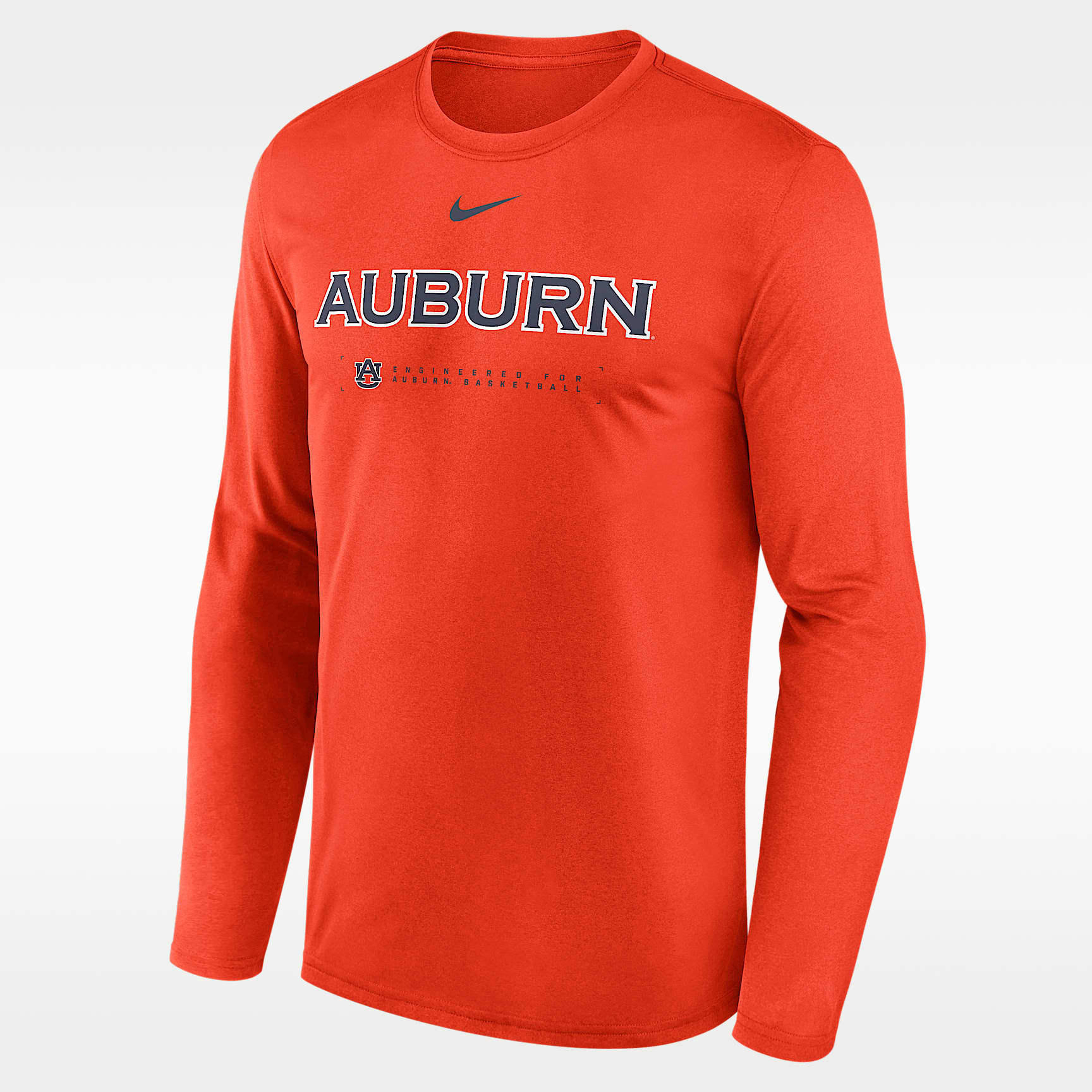 Auburn Courtside Basketball Shootaround Legend Men's Nike Dri-FIT College Long-Sleeve T-Shirt