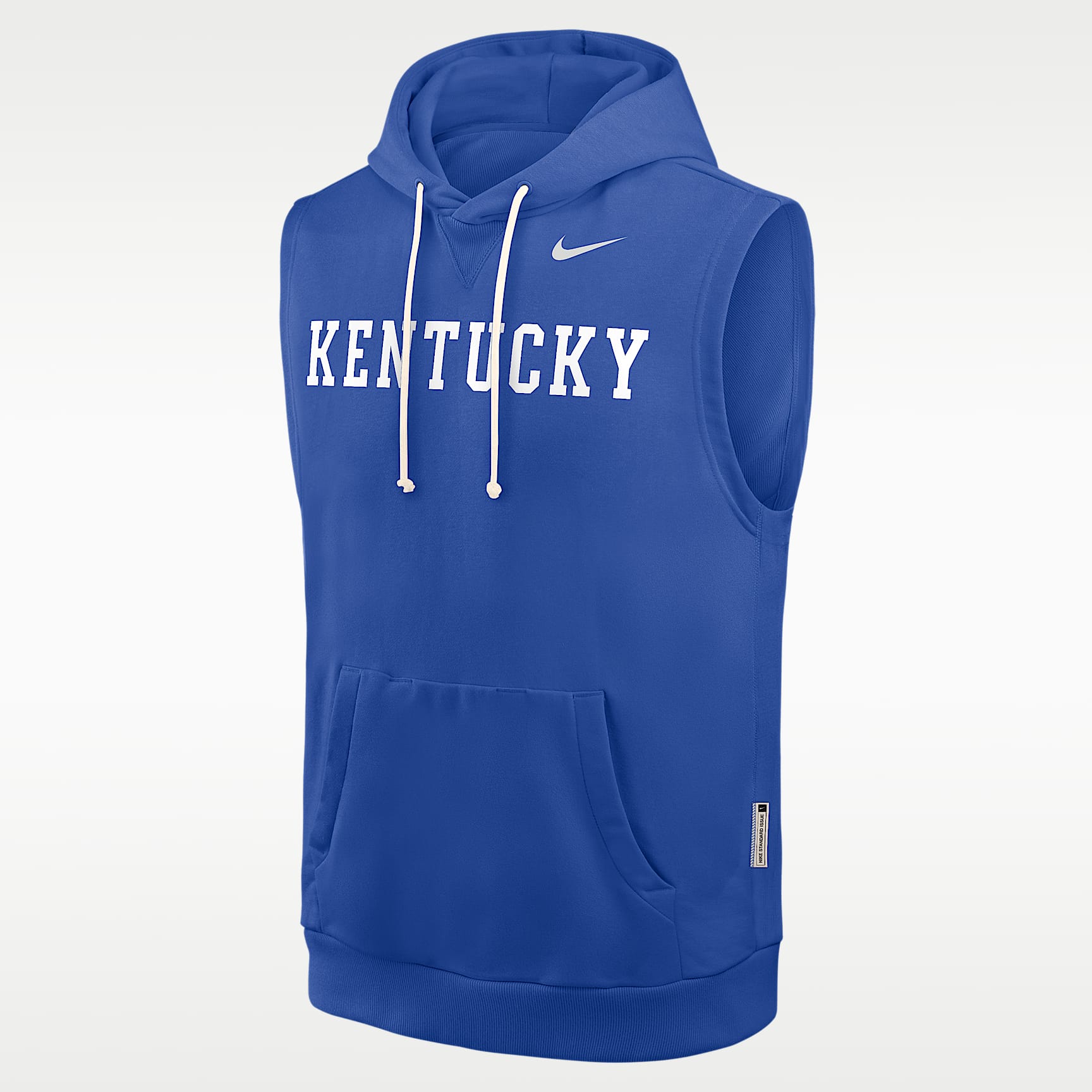 Sudadera universitaria Nike Dri-FIT con gorro, sin cierre y sin mangas para hombre, colección Kentucky Sideline