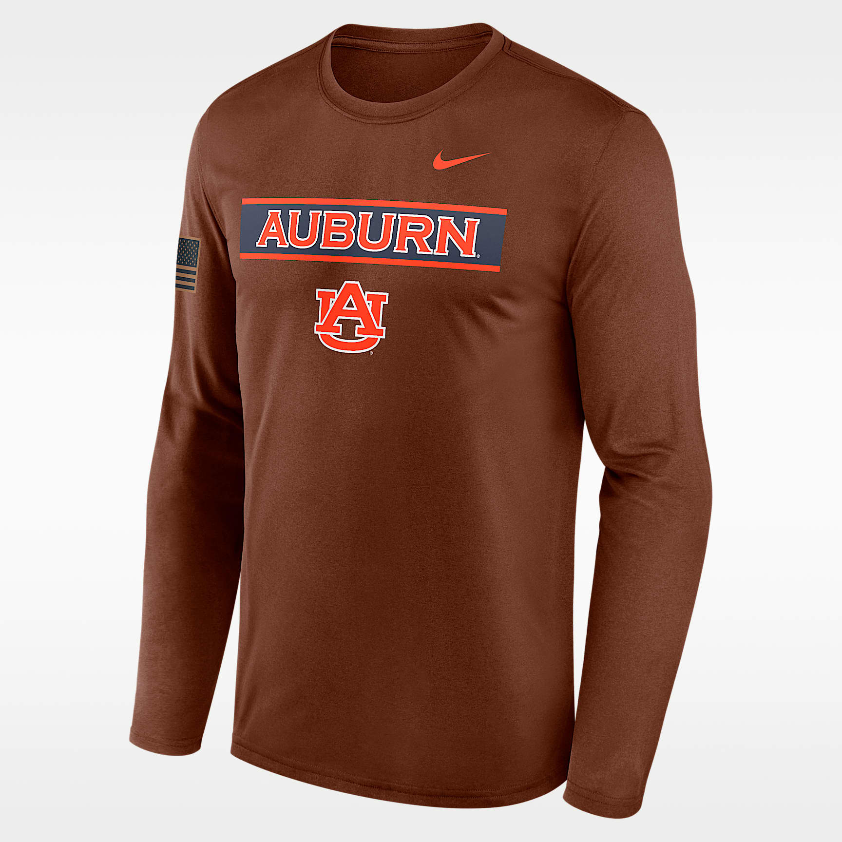 Auburn 2026 Military Appreciation Legend Men's Nike Dri-FIT College Long-Sleeve T-Shirt