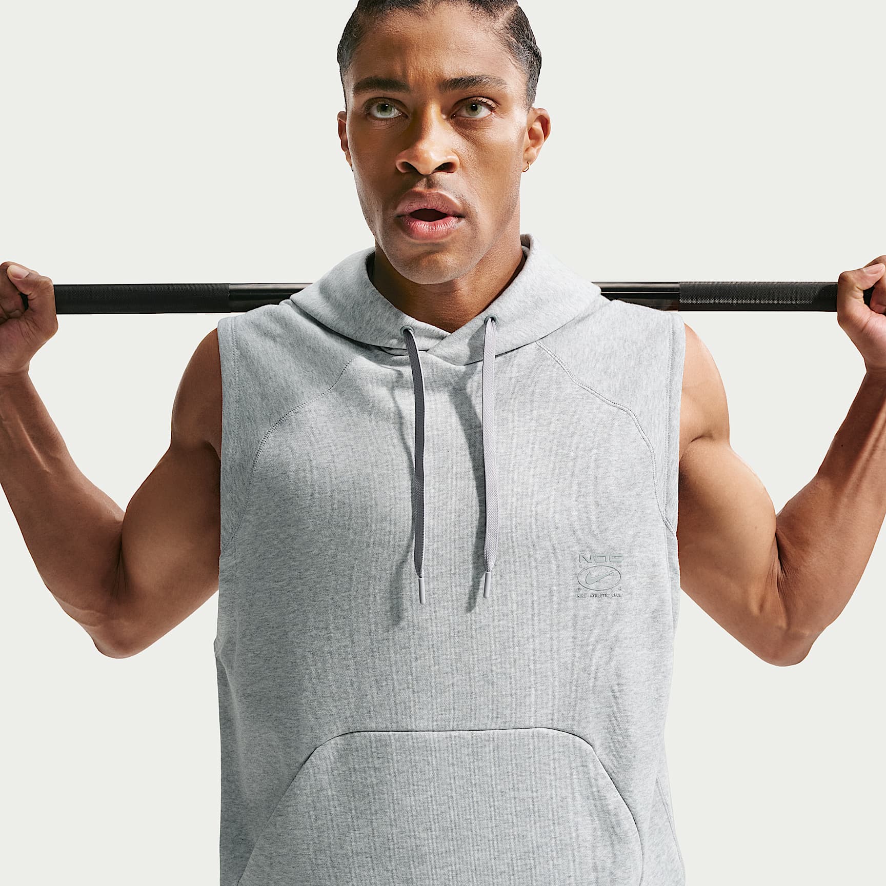 Nike N.A.C. Men's Dri-FIT Fleece Sleeveless Training Hoodie