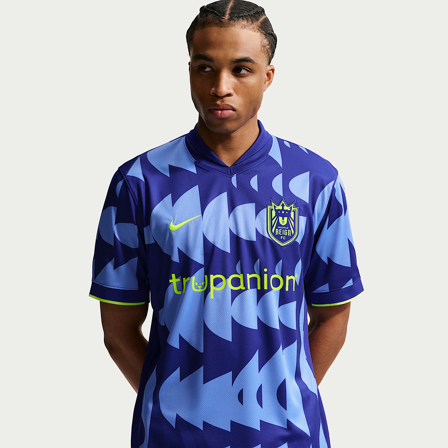 Seattle Reign FC Stadium Away Men's Nike Dri-FIT NWSL Replica Jersey
