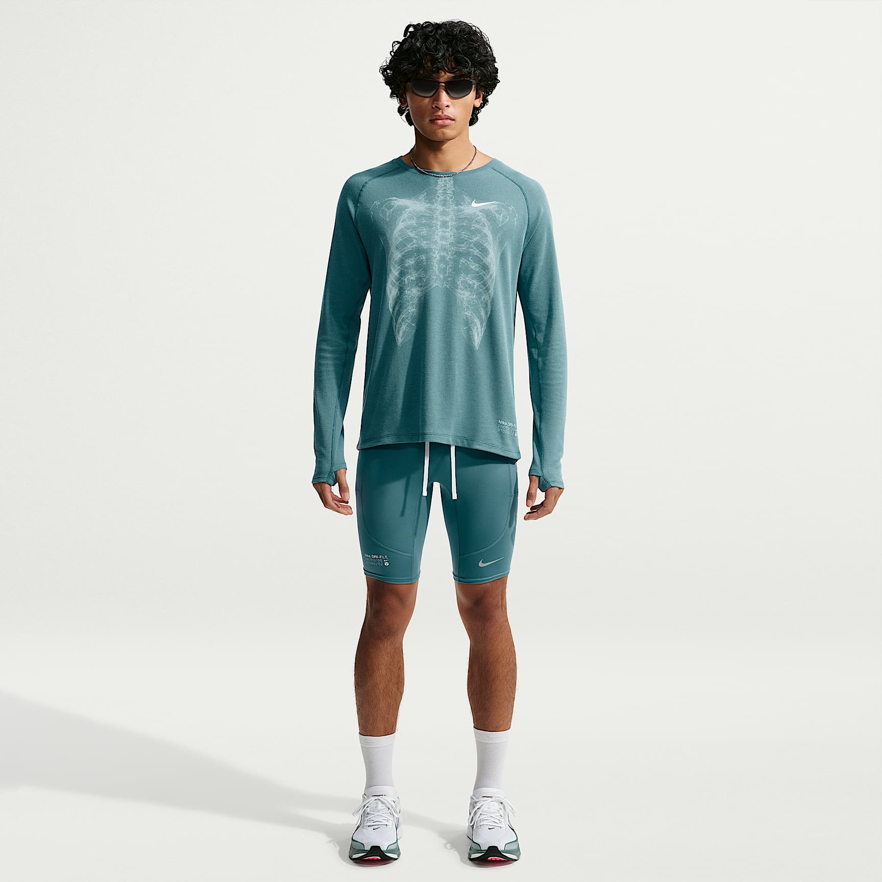 Mallas de correr Dri-FIT de medio largo Nike Stride - Hombre