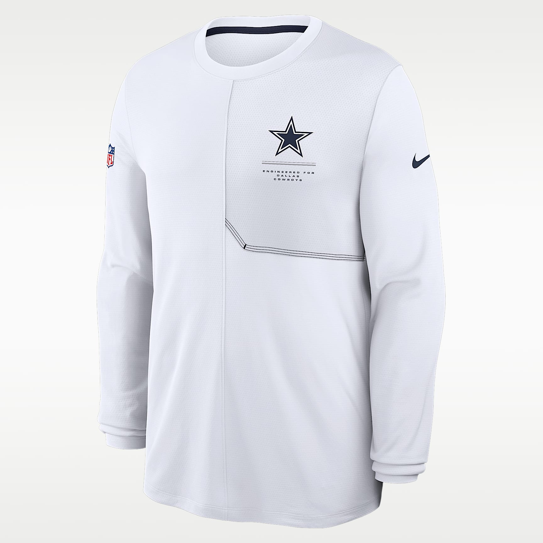 Dallas Cowboys Sideline Coach Men's Nike Dri-FIT NFL Long-Sleeve Top