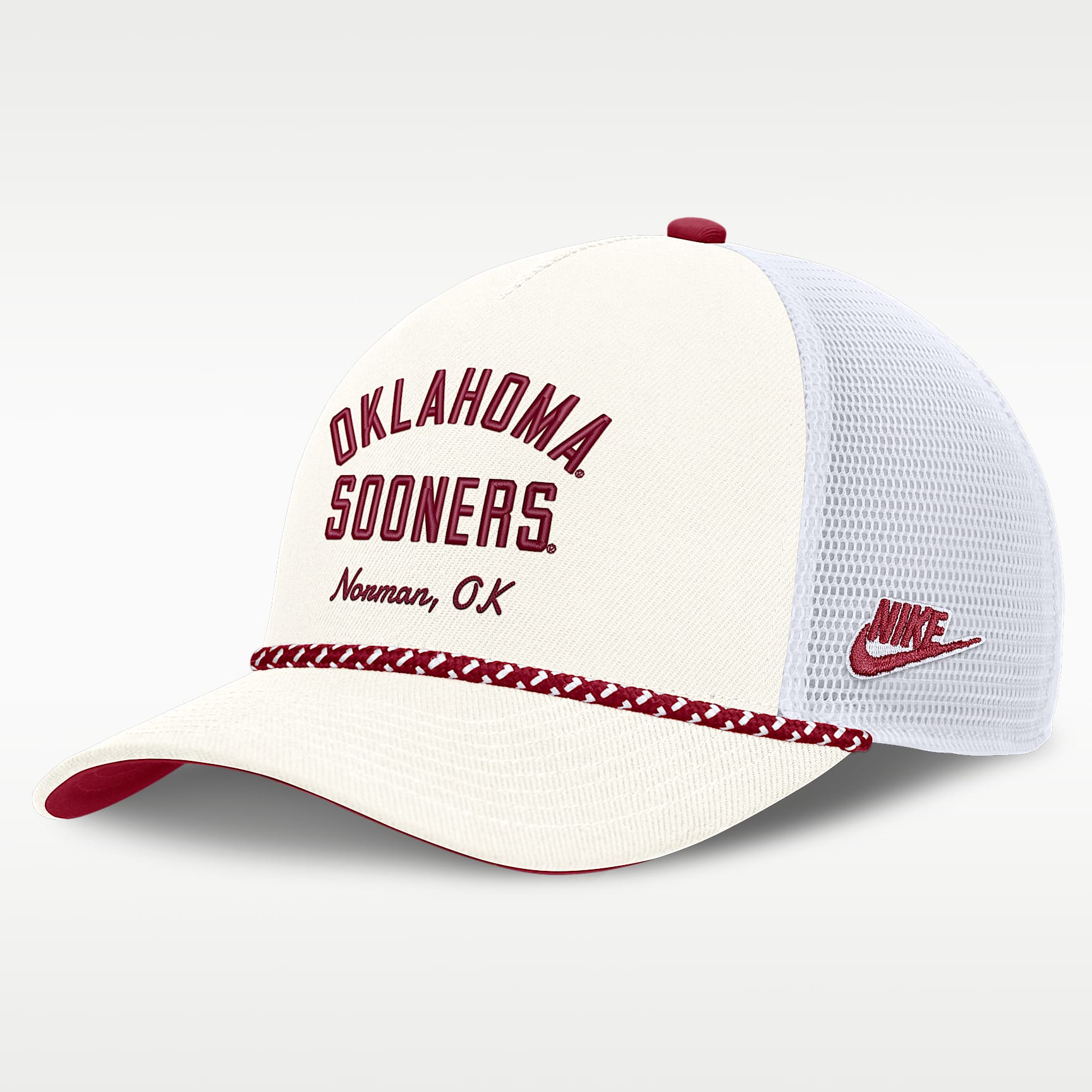 Oklahoma Denim Men's Nike College Trucker Adjustable Hat