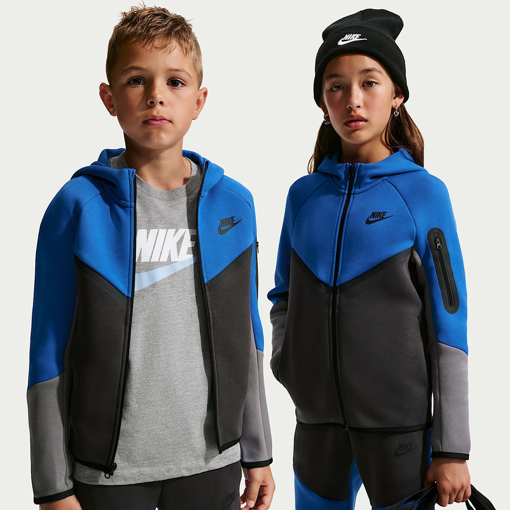 Sweat à capuche et zip Nike Sportswear Tech Fleece pour ado