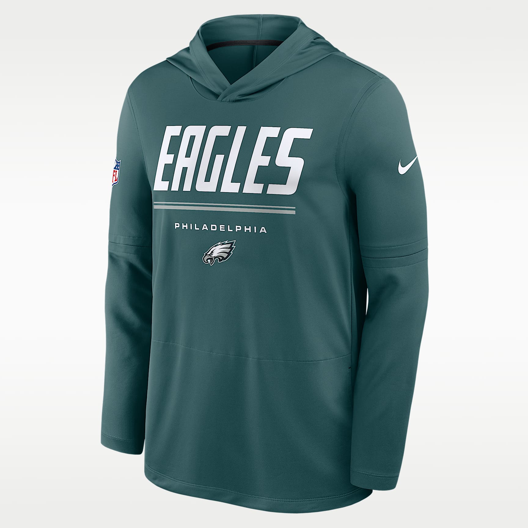 Philadelphia Eagles Sideline Men's Nike Dri-FIT NFL Long-Sleeve Hooded Top