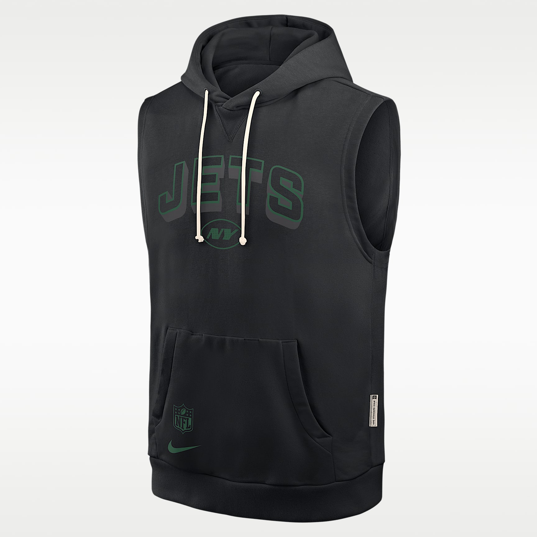 New York Jets Sideline Men's Nike Dri-FIT NFL Sleeveless Pullover Hoodie