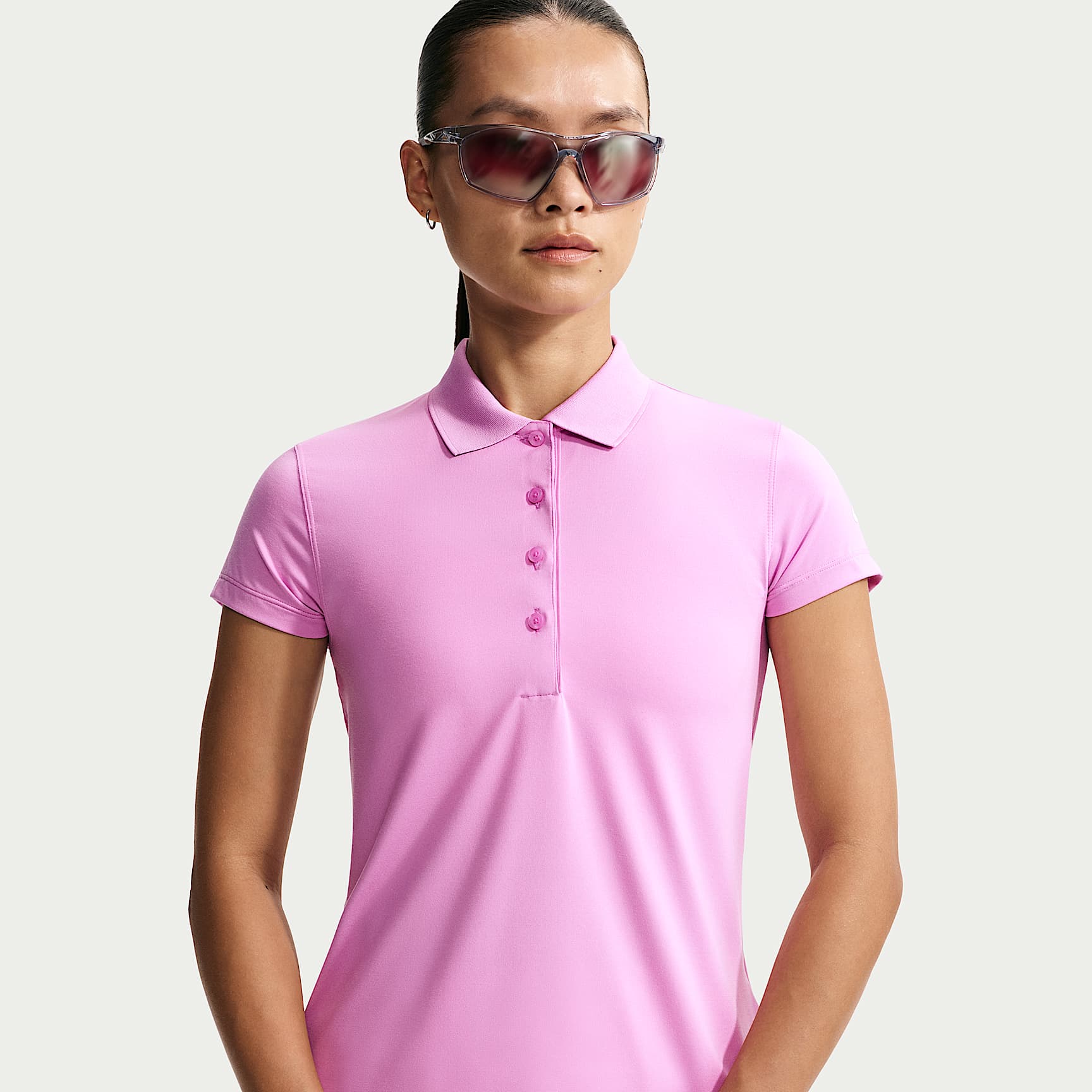 เสื้อโปโลกอล์ฟแขนสั้นผู้หญิง Dri-FIT ป้องกัน UV Nike Golf Club