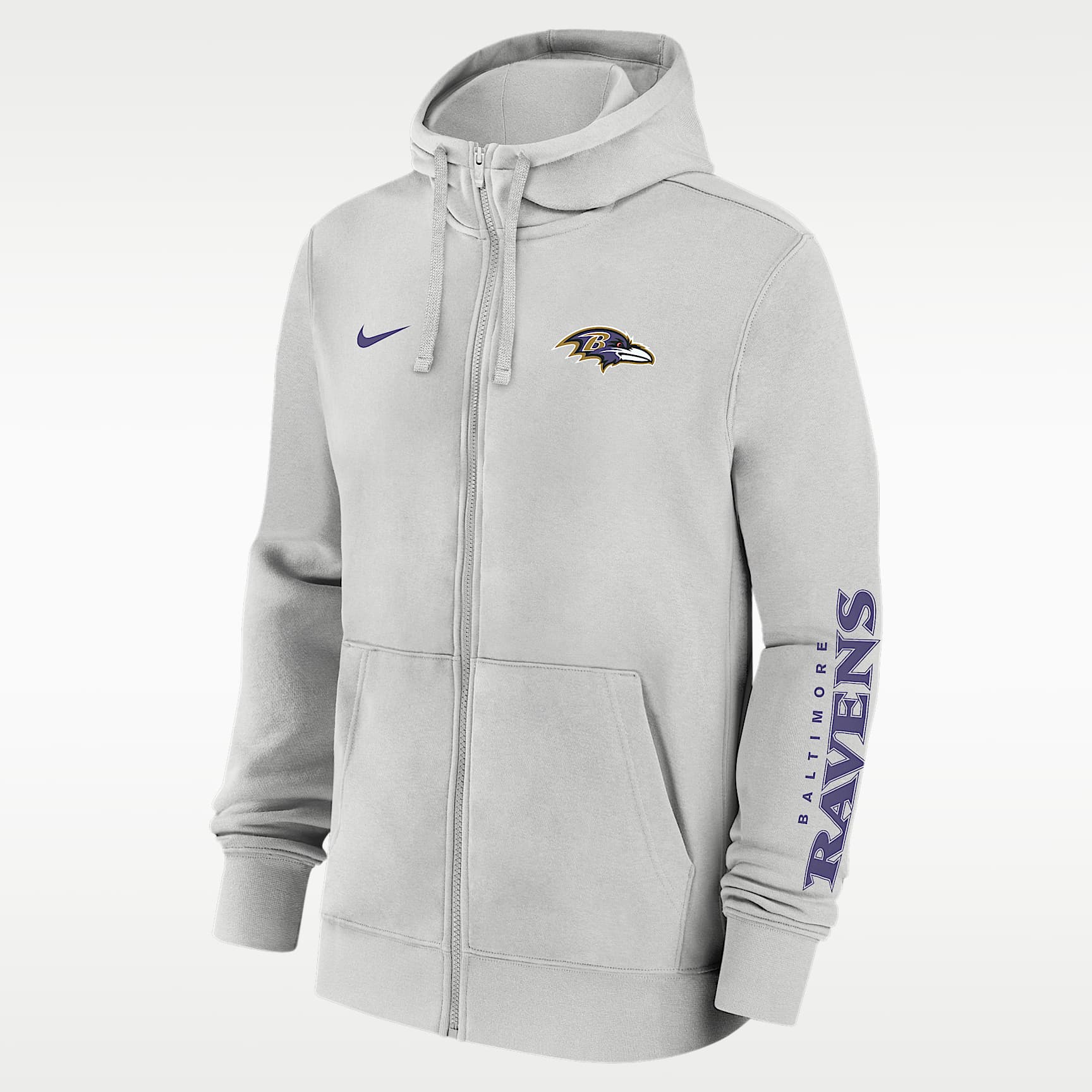Baltimore Ravens Club Men's Nike NFL Full-Zip Hoodie