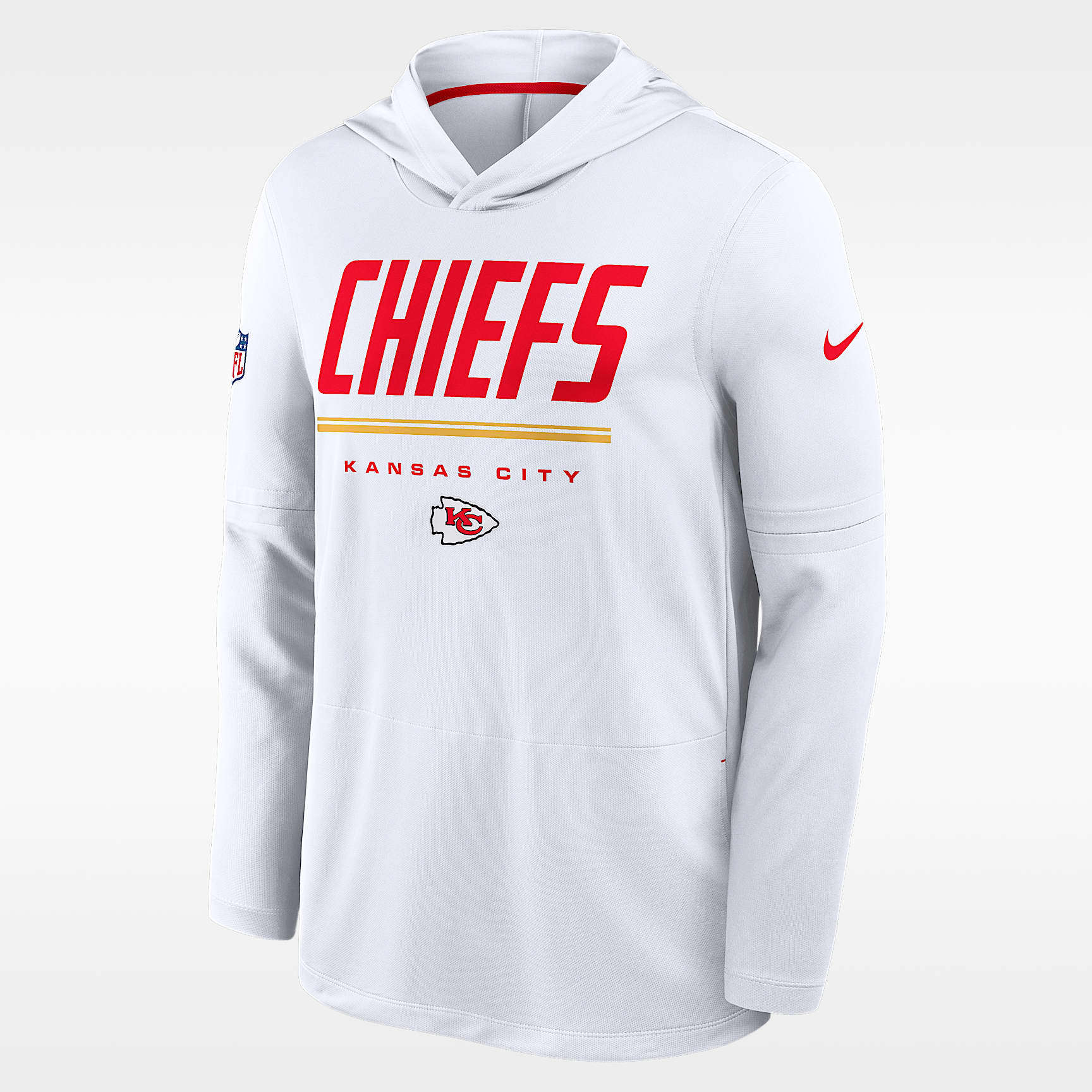 Kansas City Chiefs Sideline Men's Nike Dri-FIT NFL Long-Sleeve Hooded Top